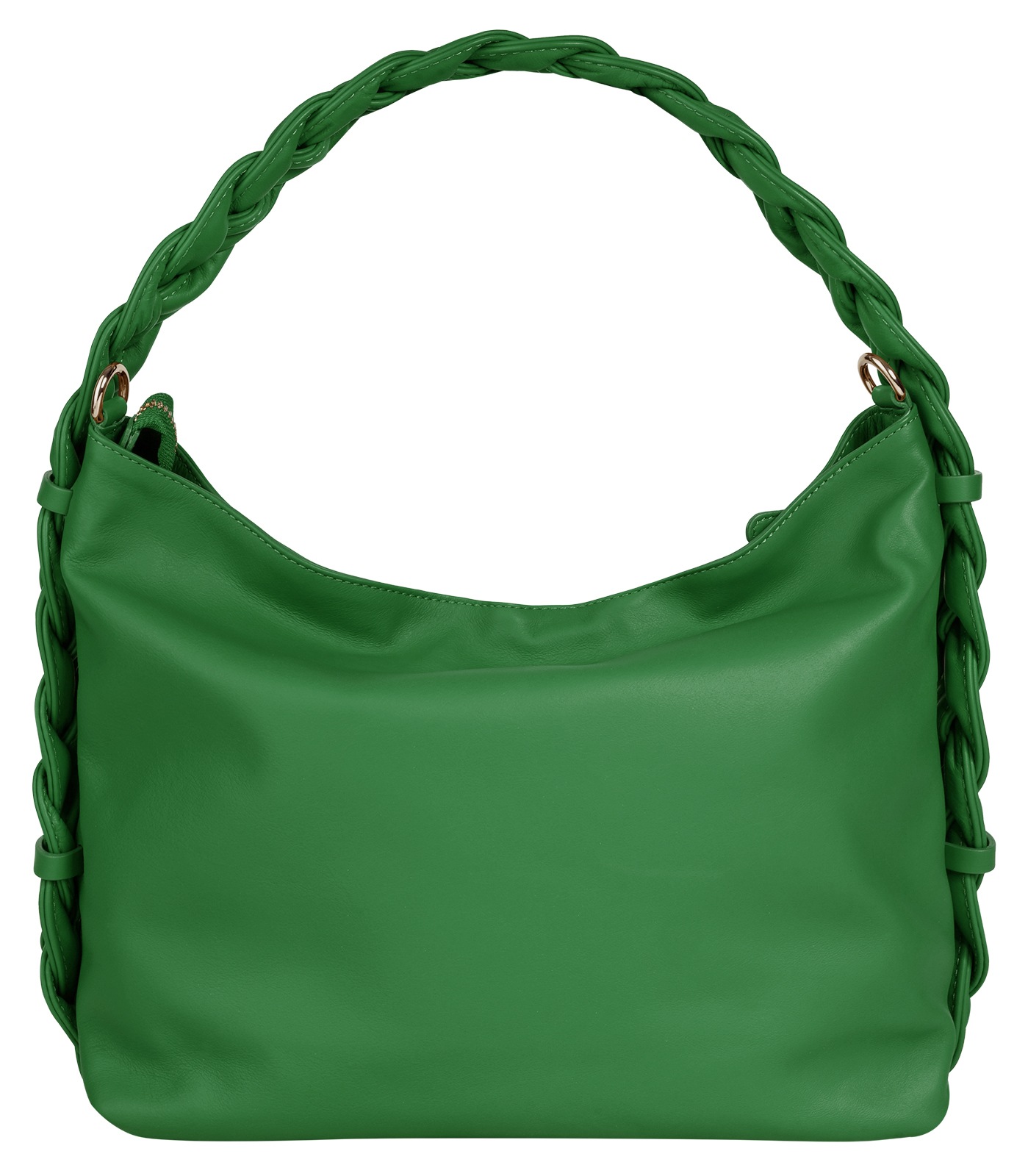 Umhängetasche SAMANTHA LOOK, Damen, Gr. B/H/T: 35cm x 27cm x 11cm onesize, grün, Leder, clean, Taschen Umhängetasche, echt Leder, Made in Italy 2
