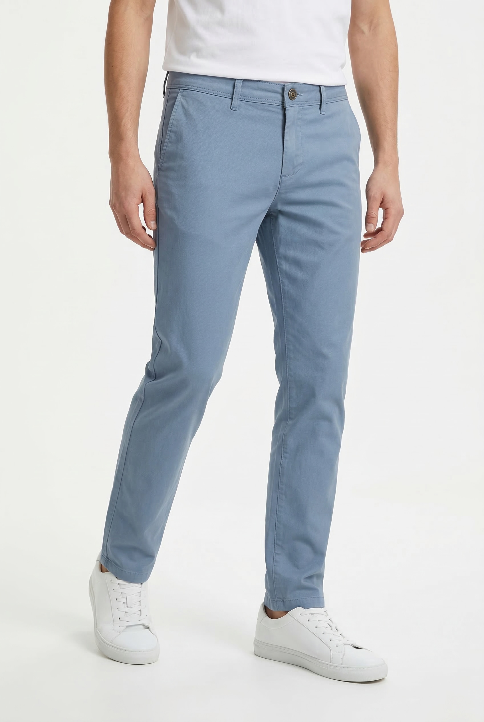 Jack & Jones "JJIMARCO mit Badge und hohem Tragekomfort" unifarben, modisch, slim fit, Baumwollmischung
