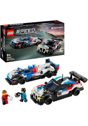 Konstruktionsspielsteine »BMW M4 GT3 & BMW M Hybrid V8 Rennwagen (76922), LEGO® Speed...