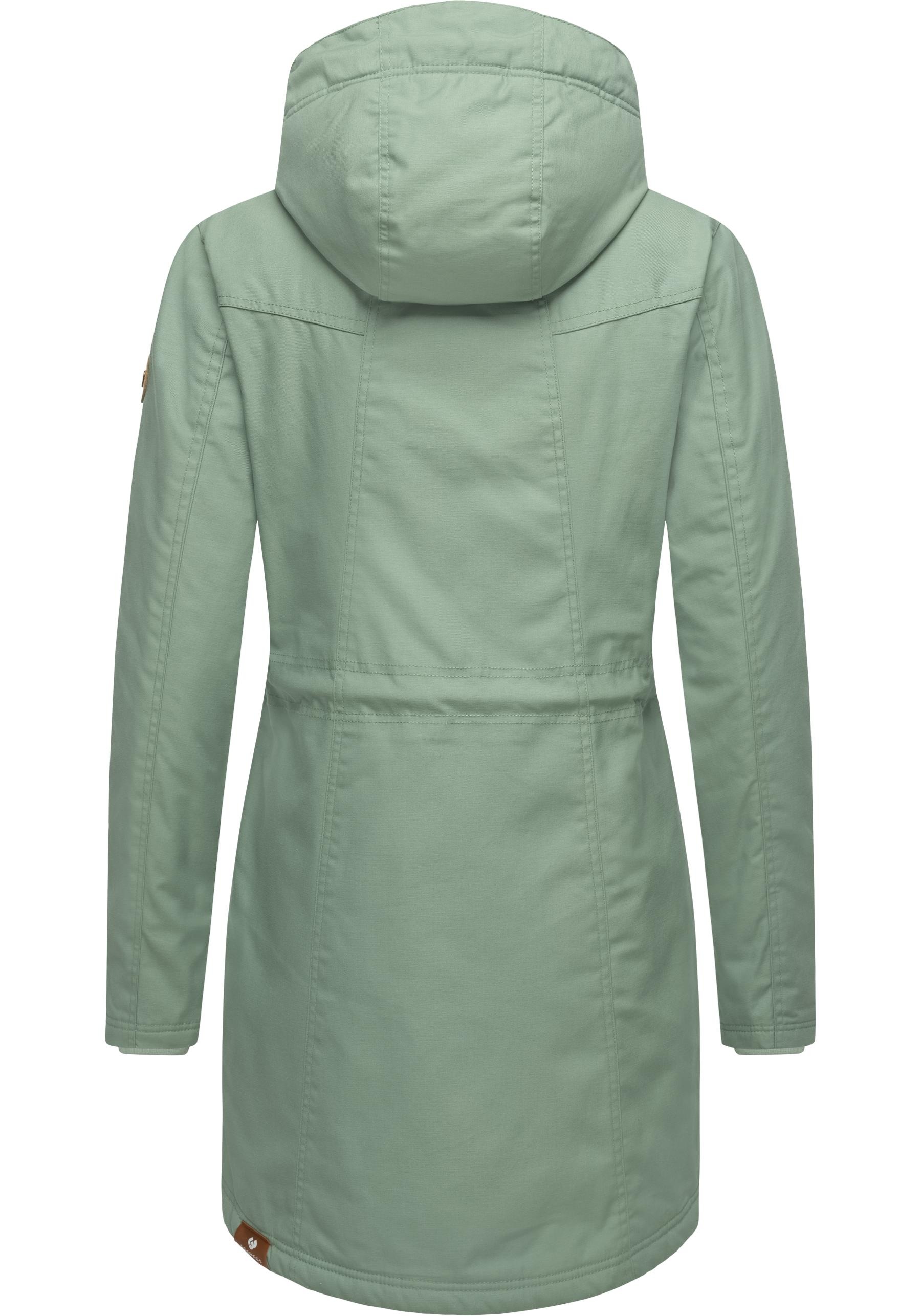 Ragwear Wintermantel »Elsie«, stylischer Winterparka mit Kapuze und Teddyfleece