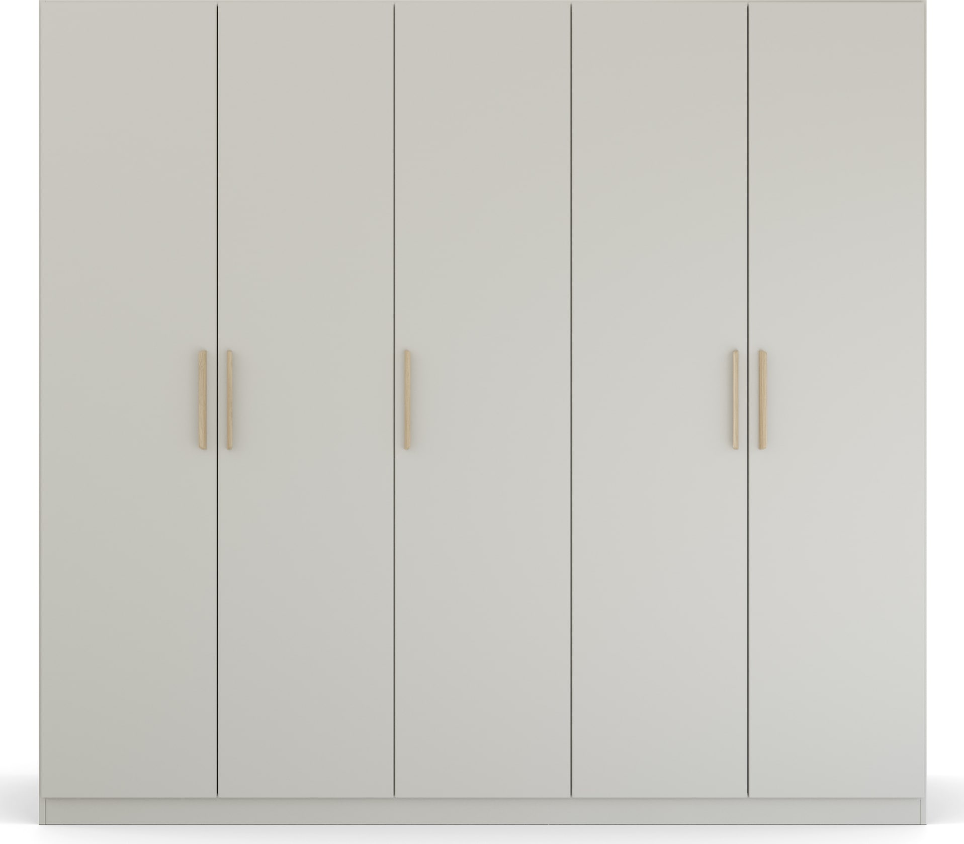 rauch Kleiderschrank »Skandi by Quadra Spin Schlafzimmerschrank«, im Landhaus-Stil mit Massivholzgriffen aus Wildeiche