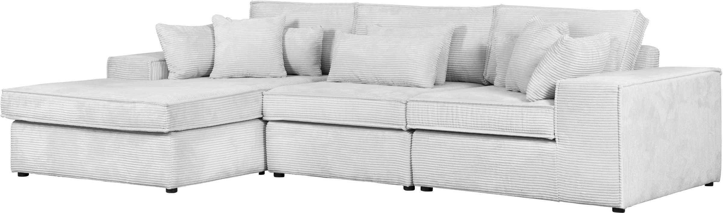 RAUM.ID Ecksofa »Florid L-Form«, 3 Teile, bestehend aus Modulen, viele Bezugsqualitäten, auch in Cord