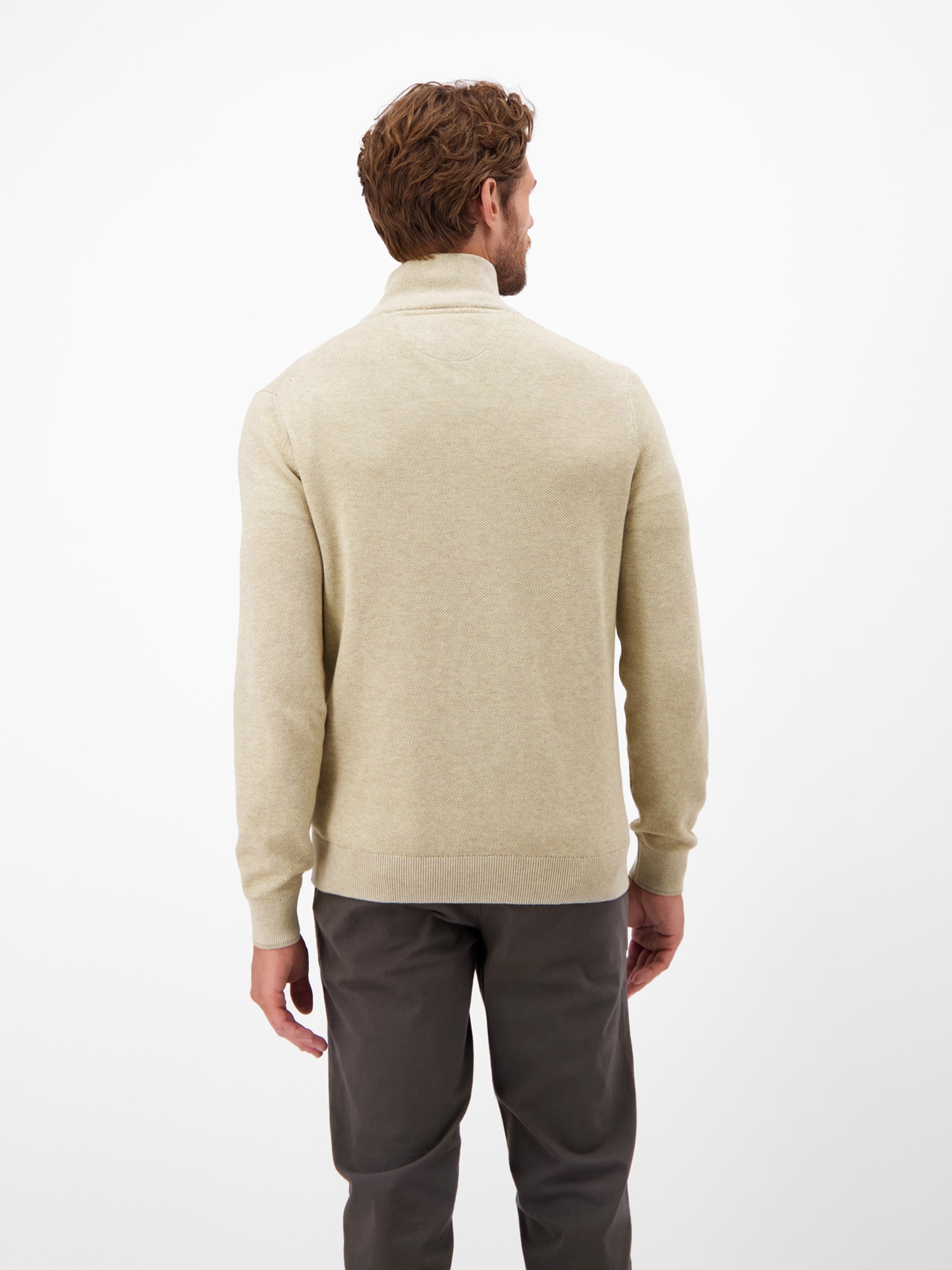 LERROS Strickjacke »LERROS Melange-Strickjacke für Herren«
