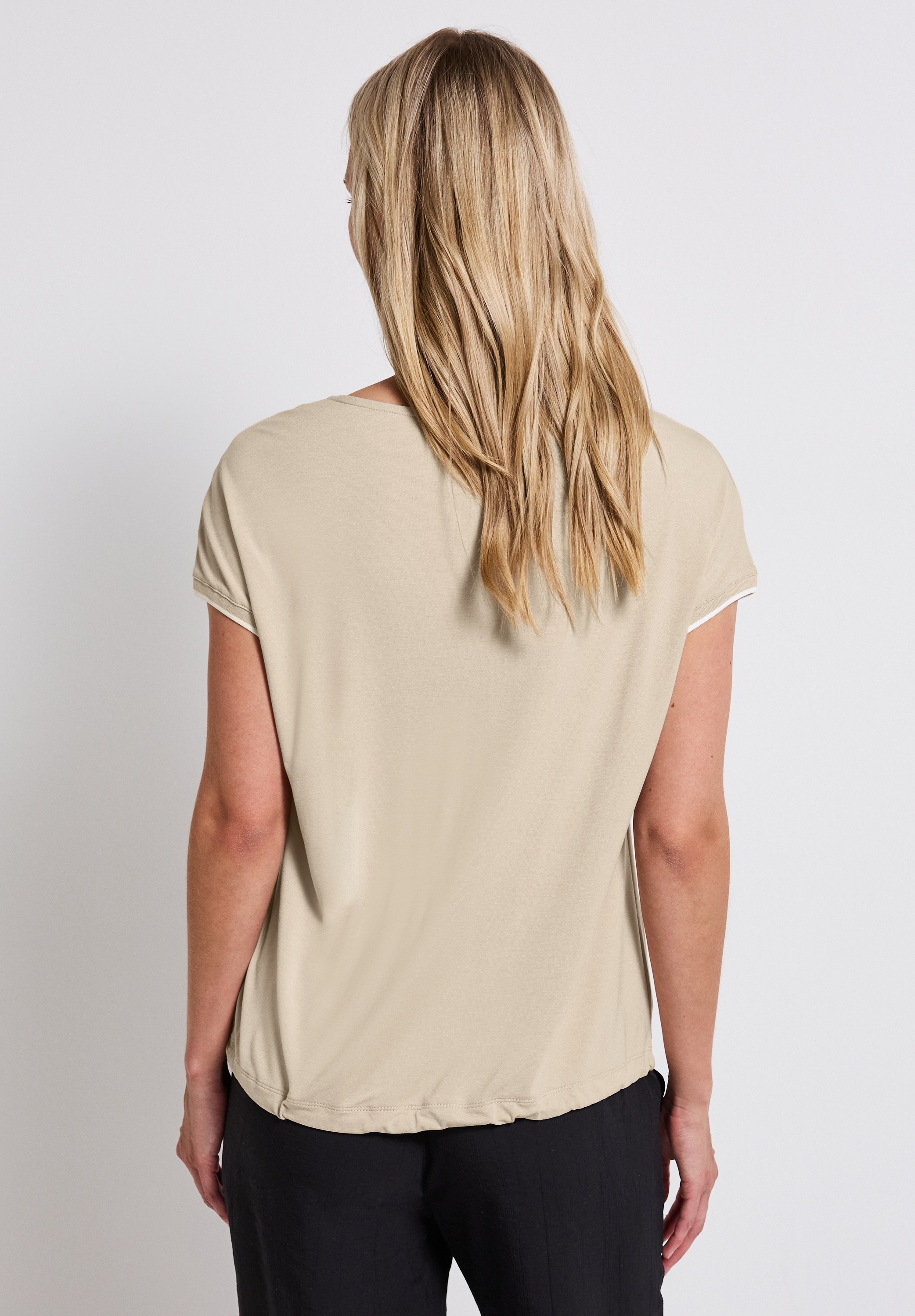 STREET ONE T-Shirt, mit Elastiksaum