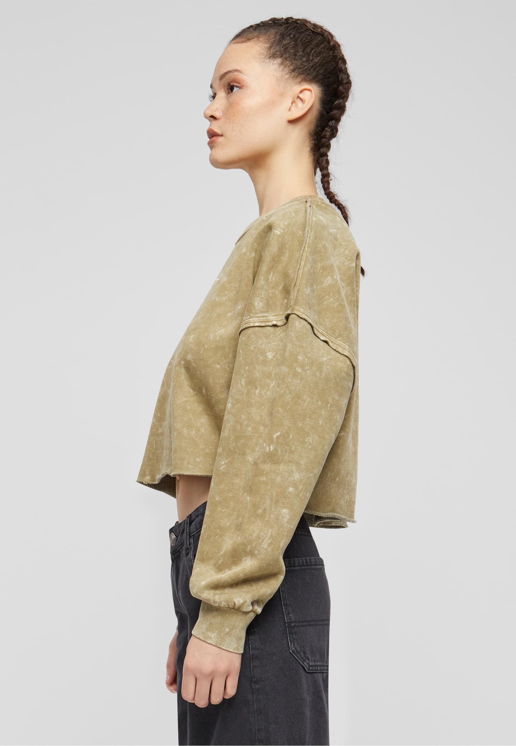 Karl Kani Sweater »Karl Kani Damen KW241-038-2 Karl Kani Signature Washed Crop Crew«