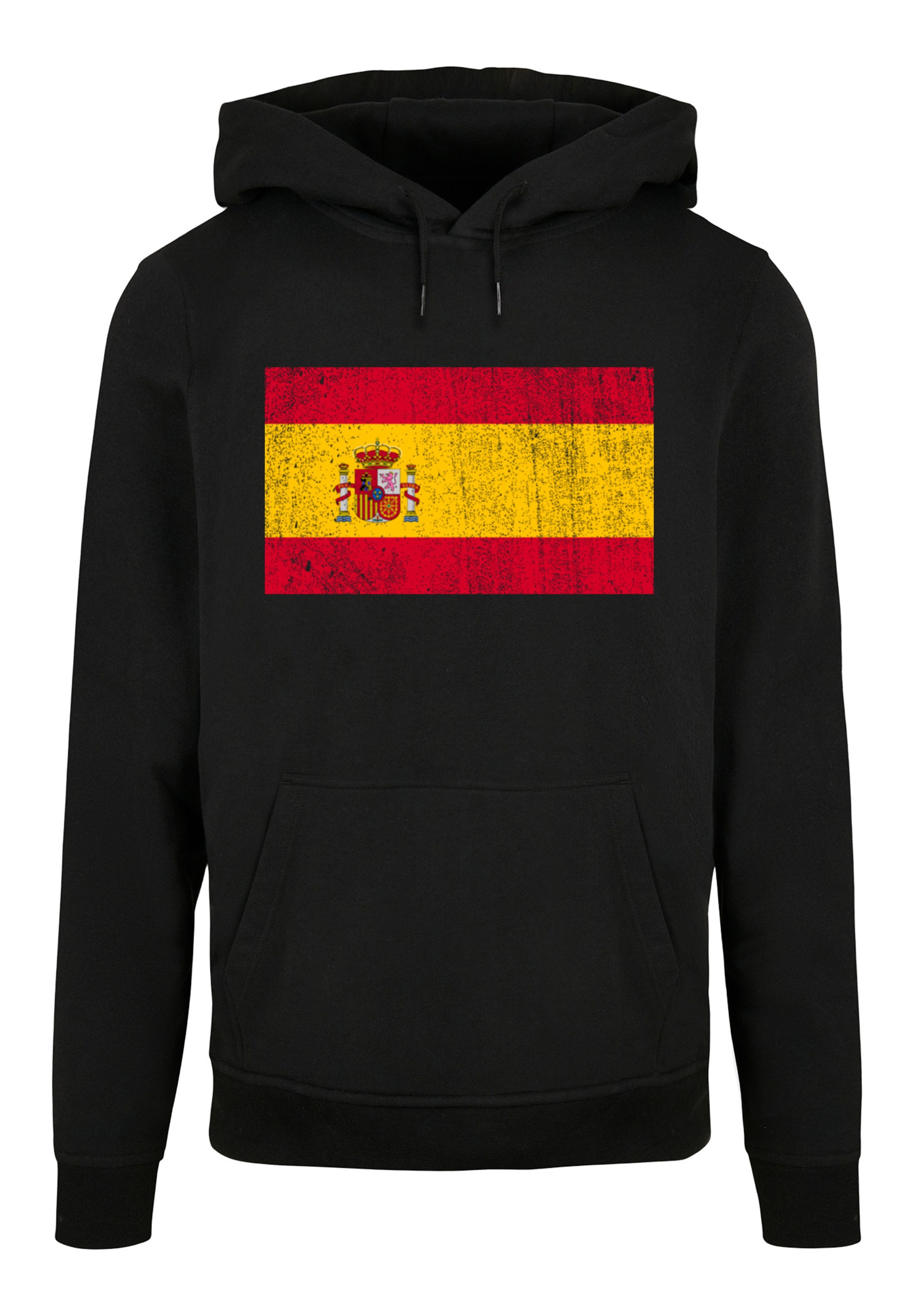 F4NT4STIC Kapuzenpullover "Spain Spanien Flagge distressed" Print günstig online kaufen
