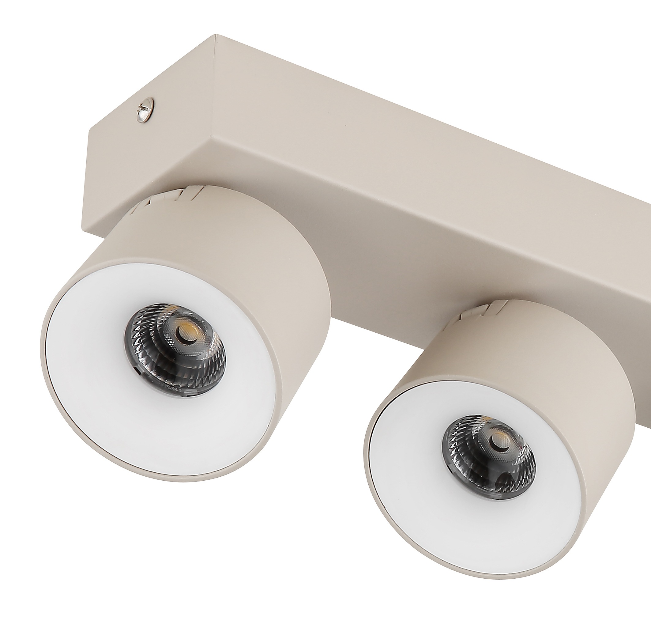 GLOBO LIGHTING LED Deckenspot »RAE« LED-Modul 1 Stk. Warmweiß LED Strahler Sand, Aluminium/Opal, dreh-/schwenkbar, LED 6W