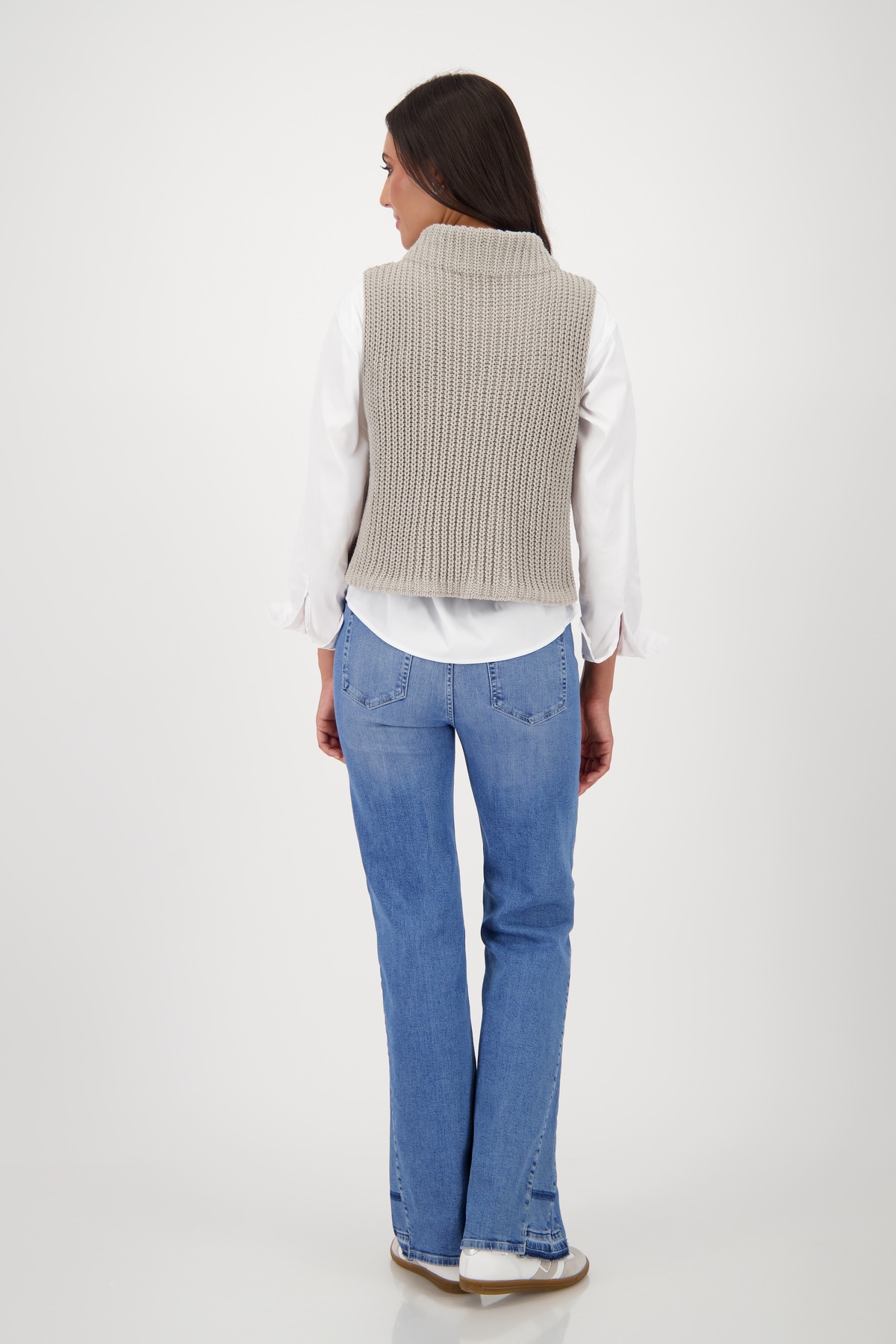 Monari Pullunder »Pullunder Basic Chenille«, Mit Rundhalsausschnitt