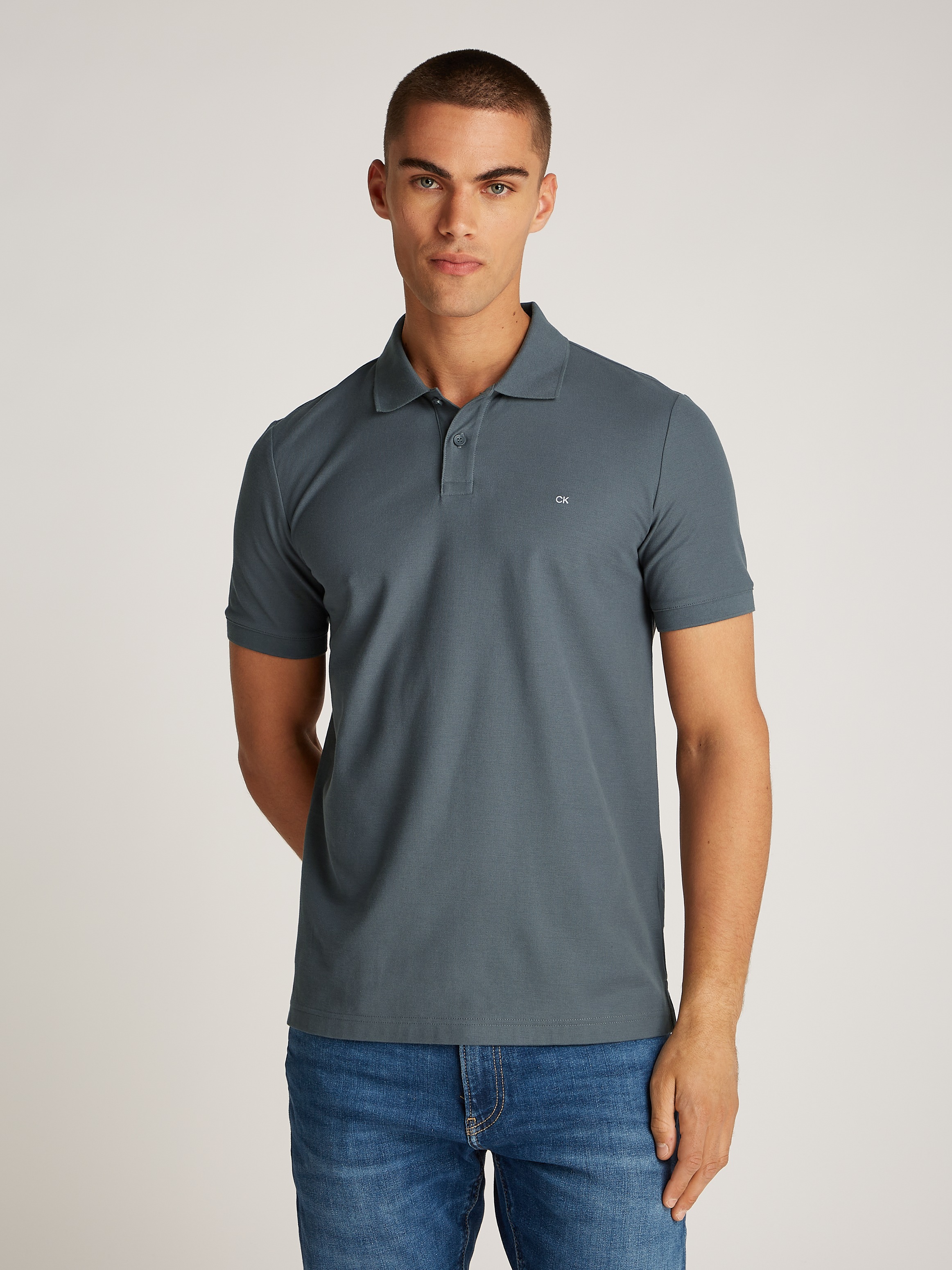 Calvin Klein Polo marškinėliai »LOGO REFINED PIQUE ...