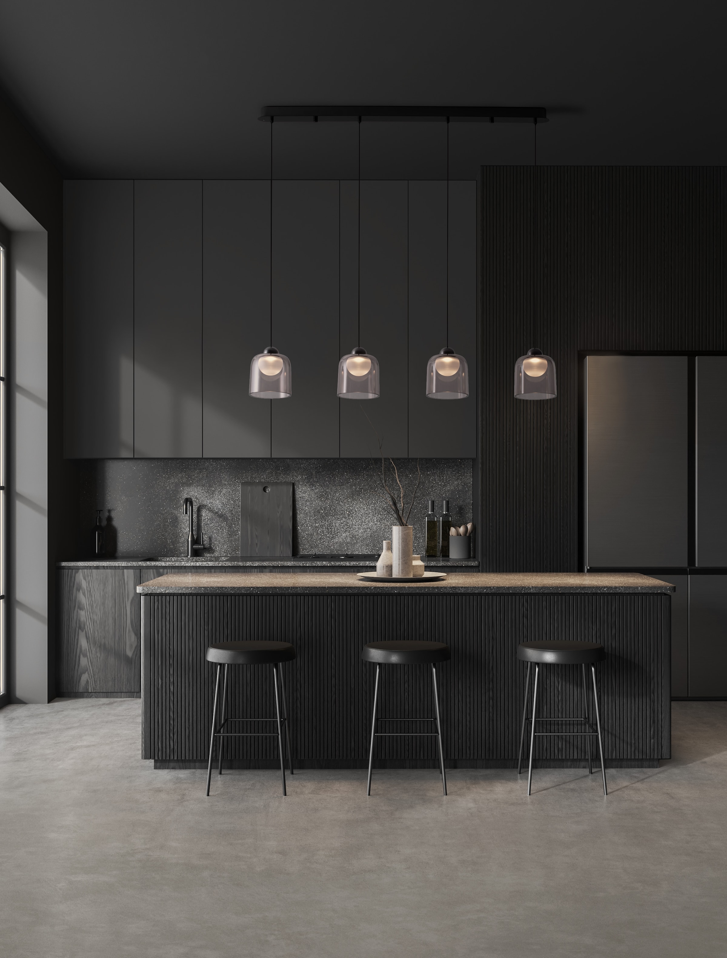 Nova Luce Pendelleuchte »DIONE«, 4 flammig, Leuchtmittel LED-Modul | LED fest integriert
