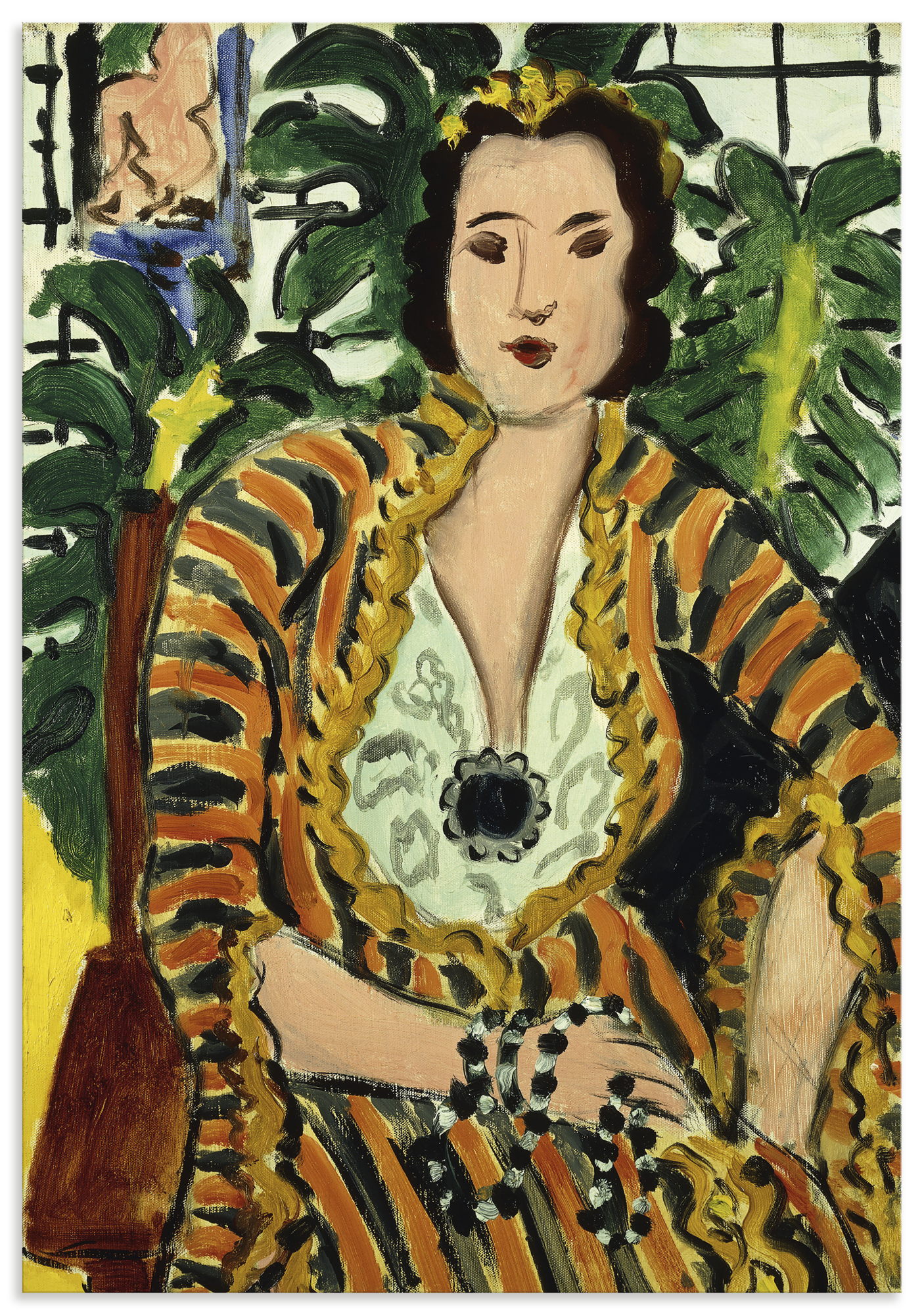 Artland Wandbild "Dame mit blauem Schmuckstück. 1937" Bilder von Frauen 1 Stk. tlg. als Alubild, Leinwandbild, Poster, Wandaufkleber in verschied. Größen