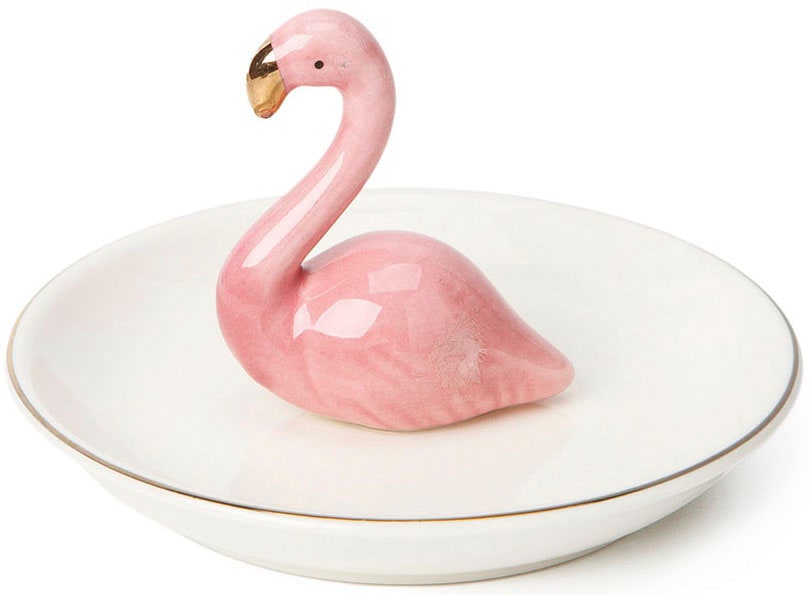 Firetti Schmuckablage »Schmuck Geschenk Taschenleerer Dekoschale Ablageschale Flamingo«, mit Zirkonia (synth.)