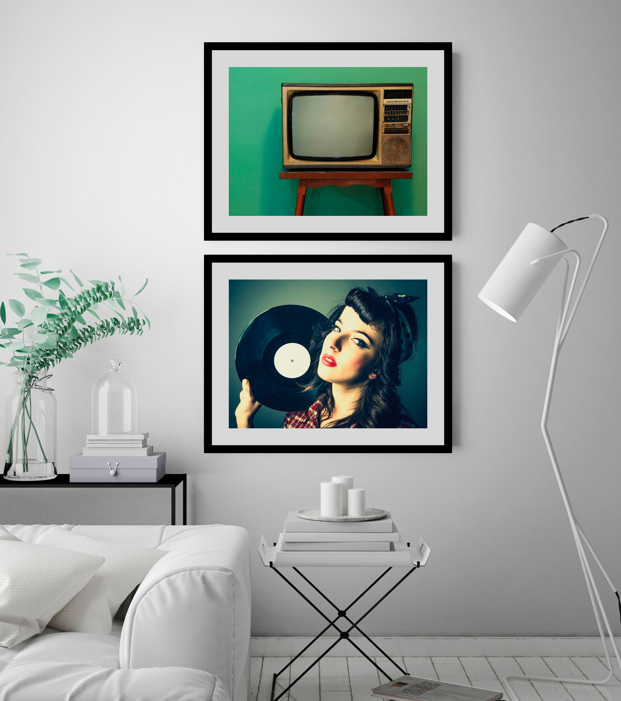 queence Bild »Röhrenfernseher«, Technik-historische Ereignisse, (1 St.), HD Premium Poster-Druck inkl. Holzrahmen