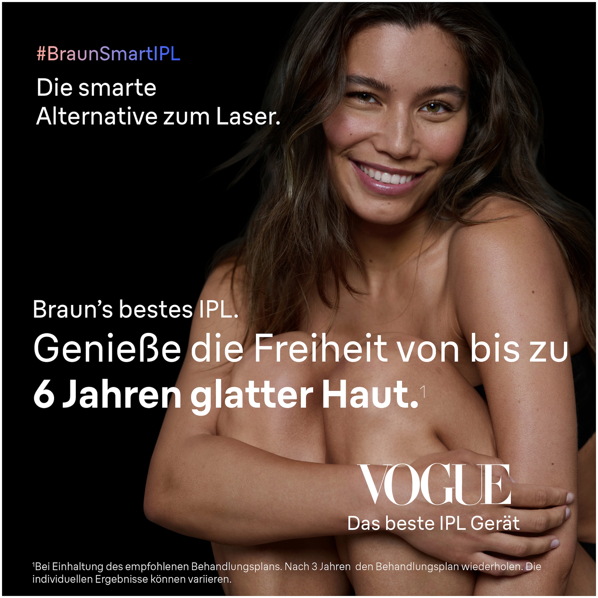 Braun IPL-Haarentferner »Braun Smart IPL Skin i·expert PL7431« 400.000 Lichtimpulse Laser-Haarentfernung für zu Hause, Dauerhafte Haarreduzierung