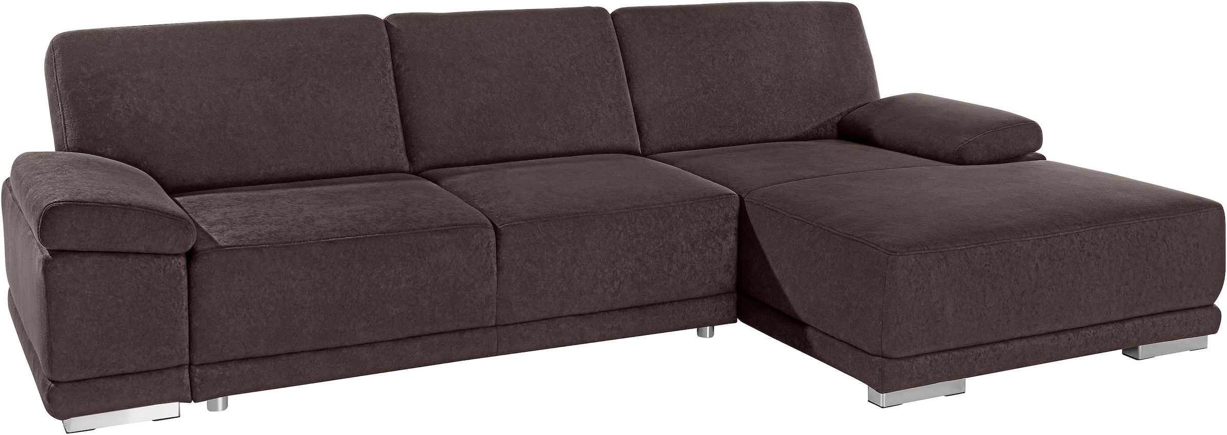 sit&more Ecksofa »Coria L-Form« mit XL-Recamiere, wahlweise mit Bettfunktion