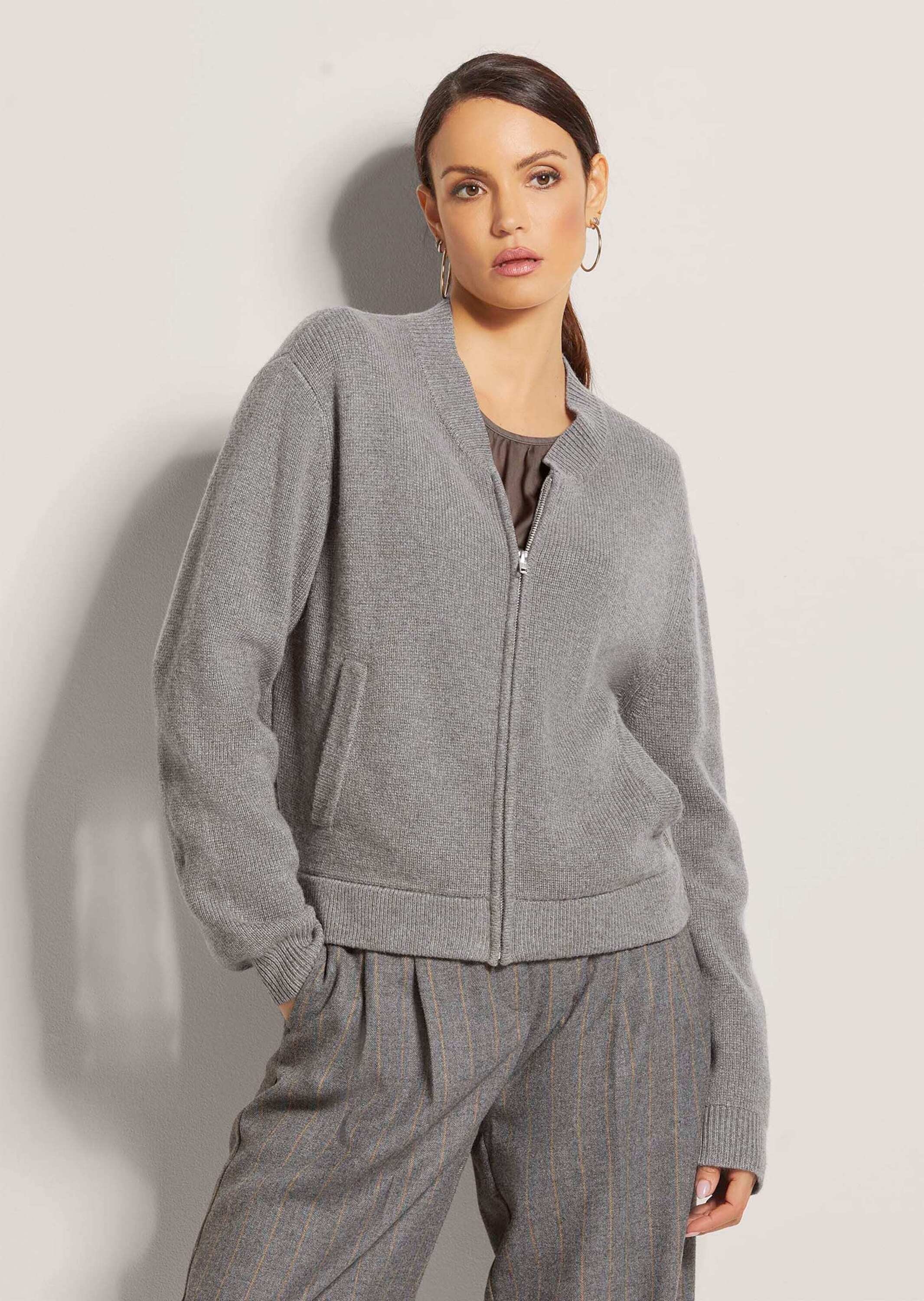 Thumbnail - MADELEINE Strickjacke "Blouson Sportiver Strick-Blouson mit Reißverschluss"