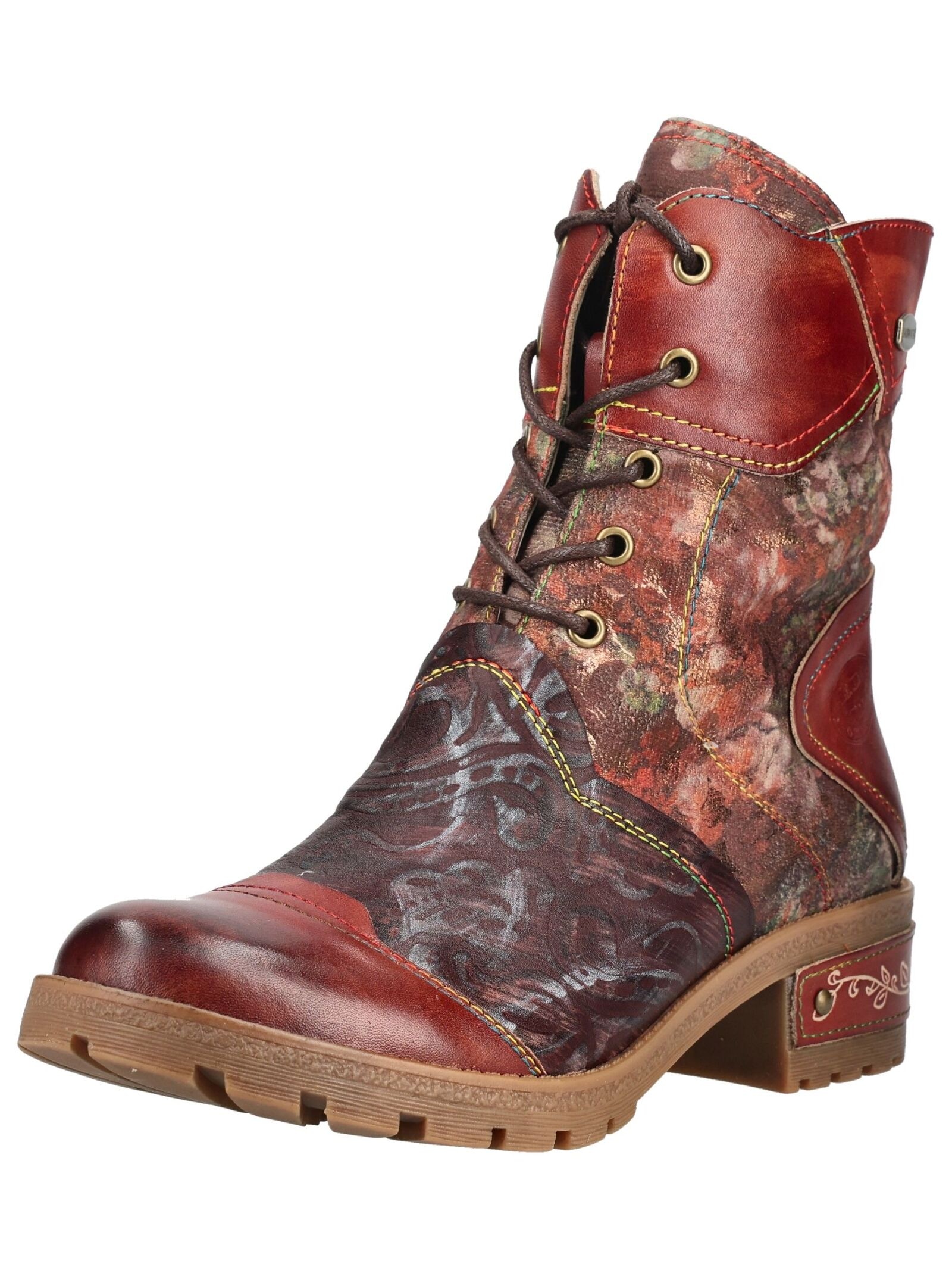 LAURA VITA Schnürstiefelette »LAURA VITA Stiefelette Leder/Textil«