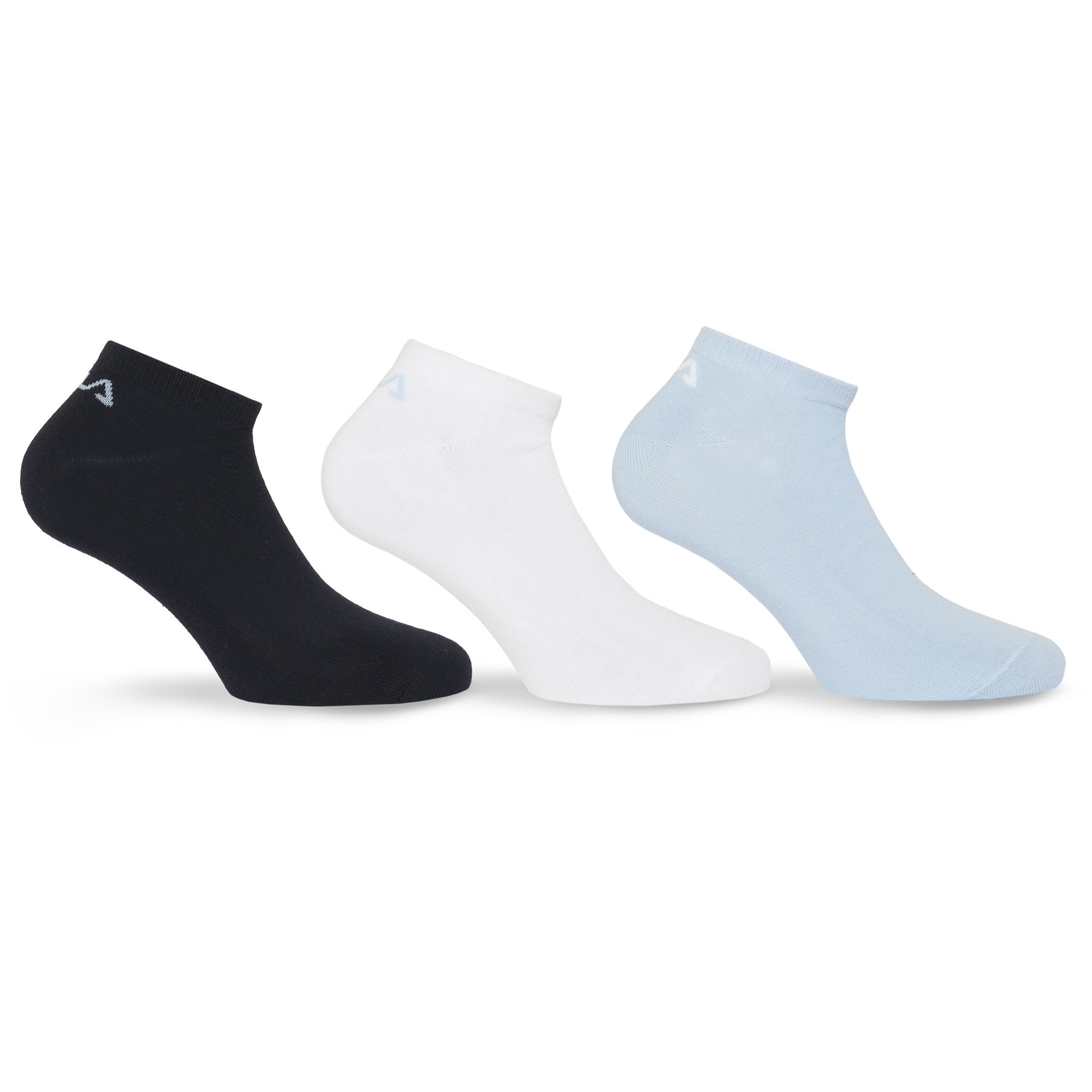 Fila »UNISEX INVISIBLE PLAIN SOCKS« 3 Paar,  mit eingestricktem Logo an der Ferse