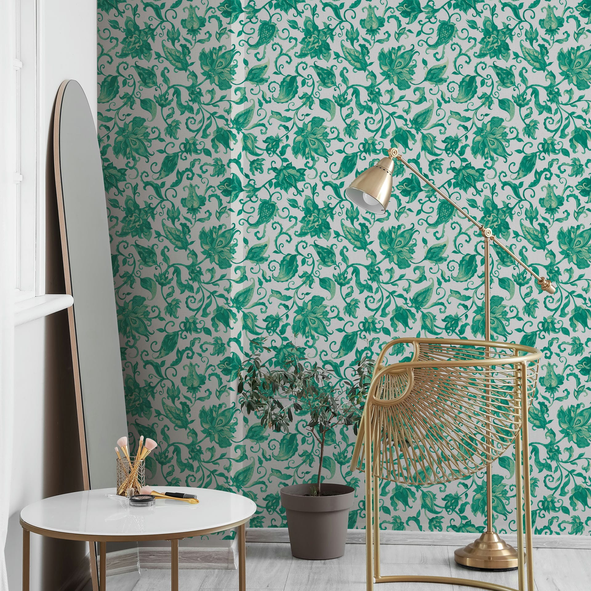 Marburg Vliestapete "Stille Kron" floral für Wohnzimmer Schlafzimmer Küche