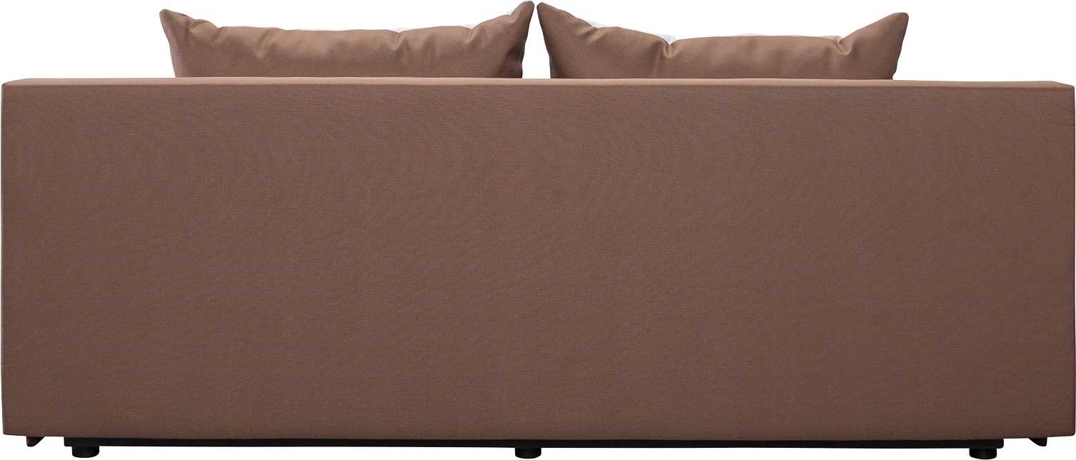 exxpo - sofa fashion 3-Sitzer, mit Schlaffunktion und Bettkasten, inkl. loser Zier- und Rückenkissen