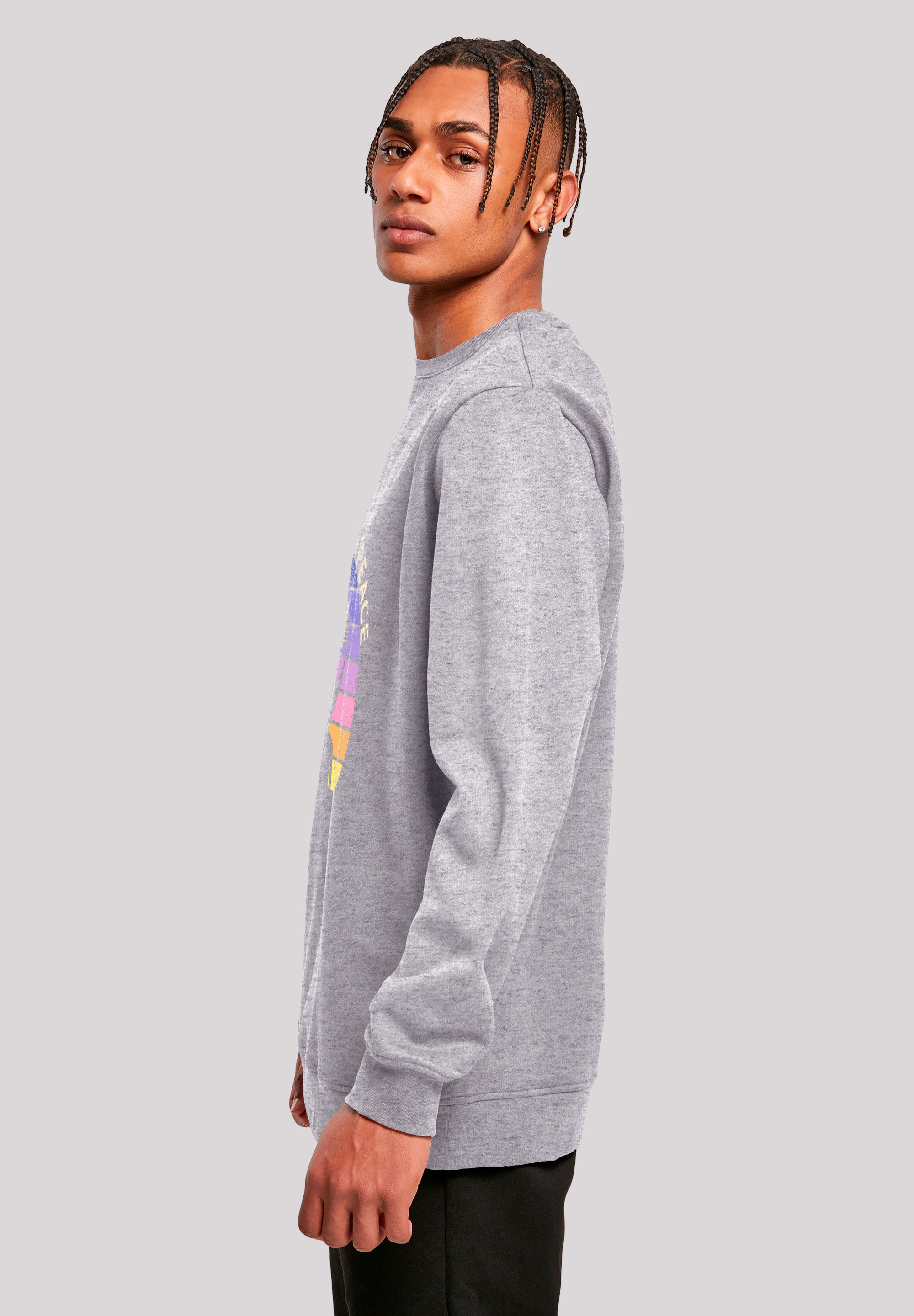 F4NT4STIC Sweatshirt »Alien Peace Sunset«, Premium Qualität