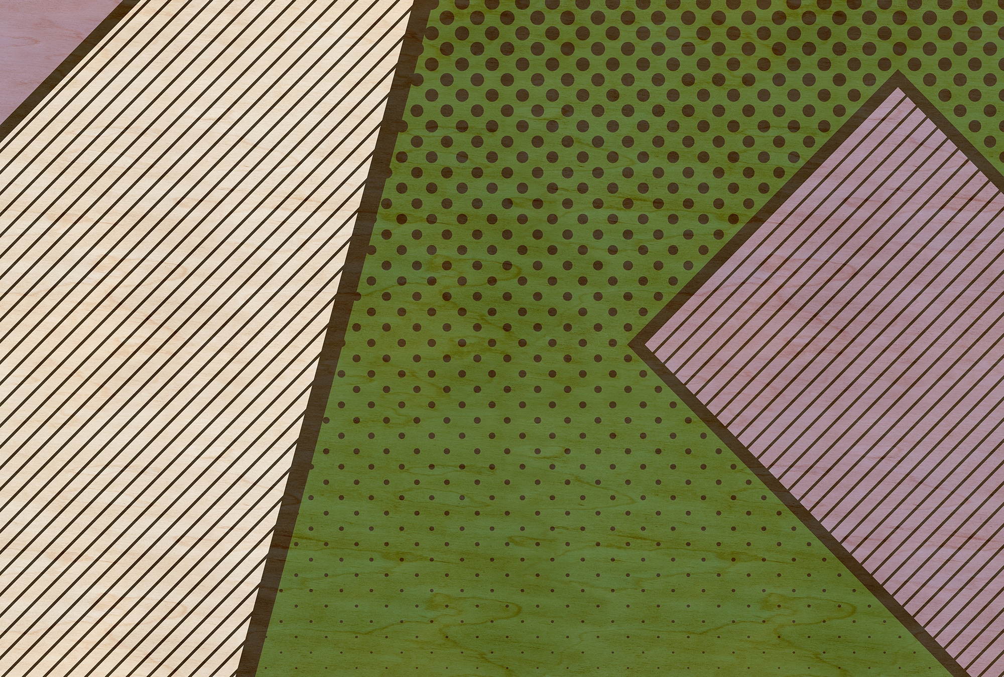 living walls Fototapete "Walls by Patel Pattern Play 3" glatt Vlies, Wand, Schräge