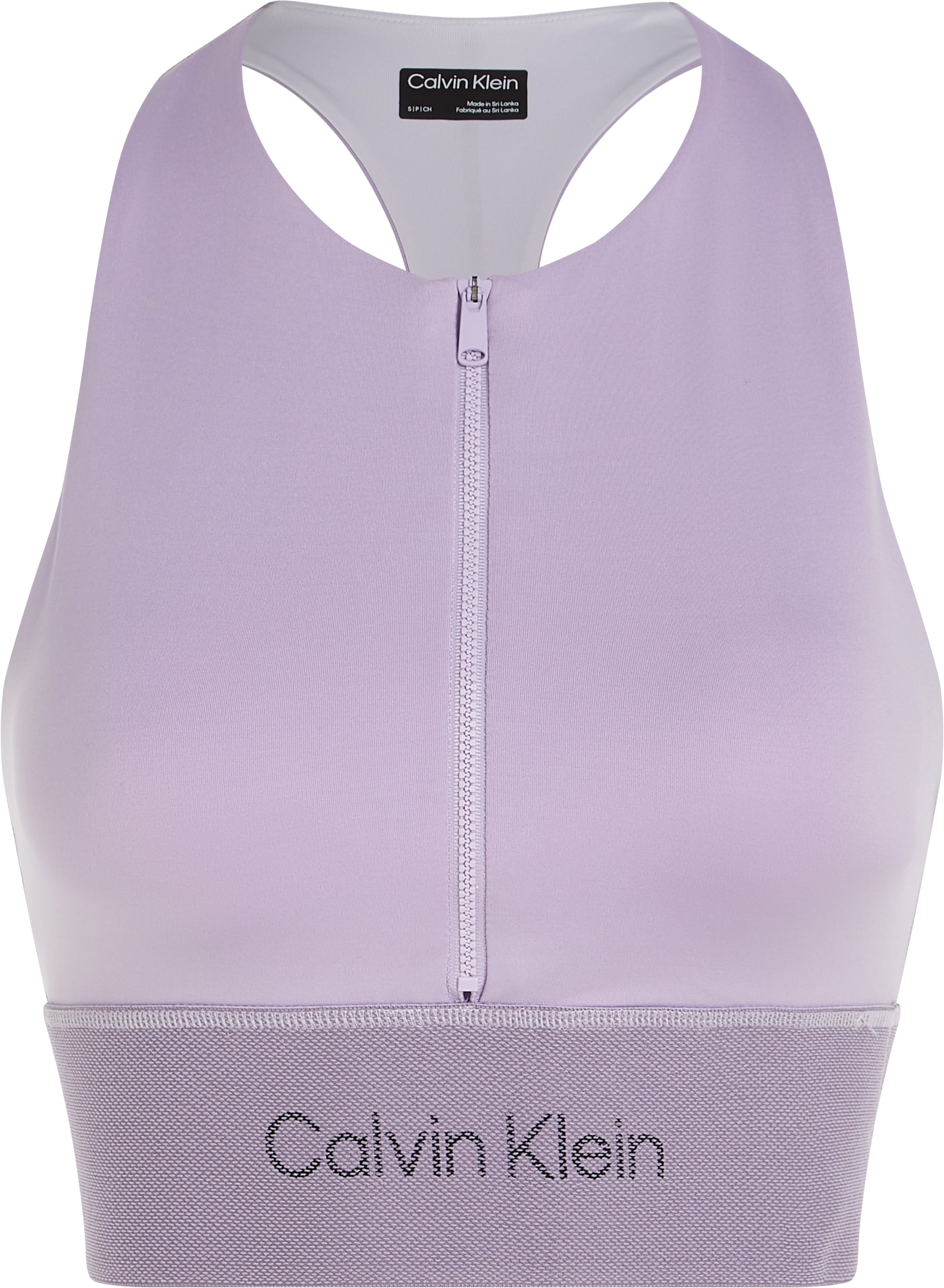 Calvin Klein Sport Sport-Bustier "WO - Medium Support Sports Bra", mit Reißverschluss