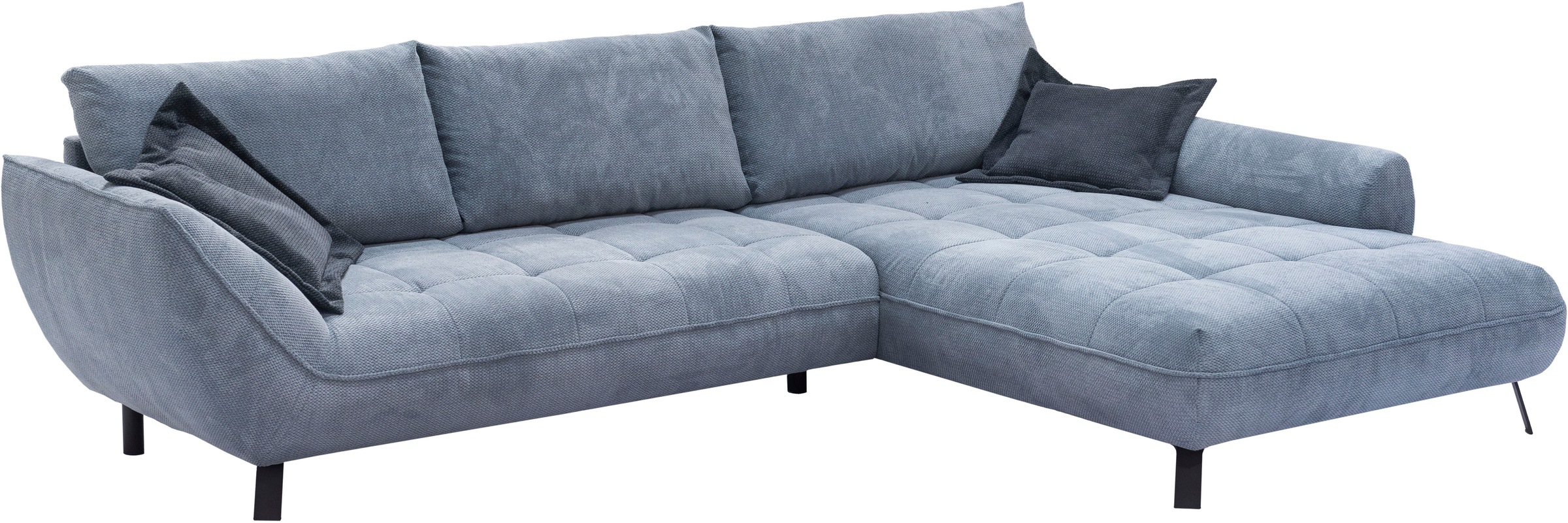 exxpo - sofa fashion Ecksofa »Biarritz modern und elegantes Mega Sofa mit tollem Sitzkomfort, L-Form«, XXL– Longchair Ecke in hochwertiger Verarbeitung, Stellmaße 324x203cm