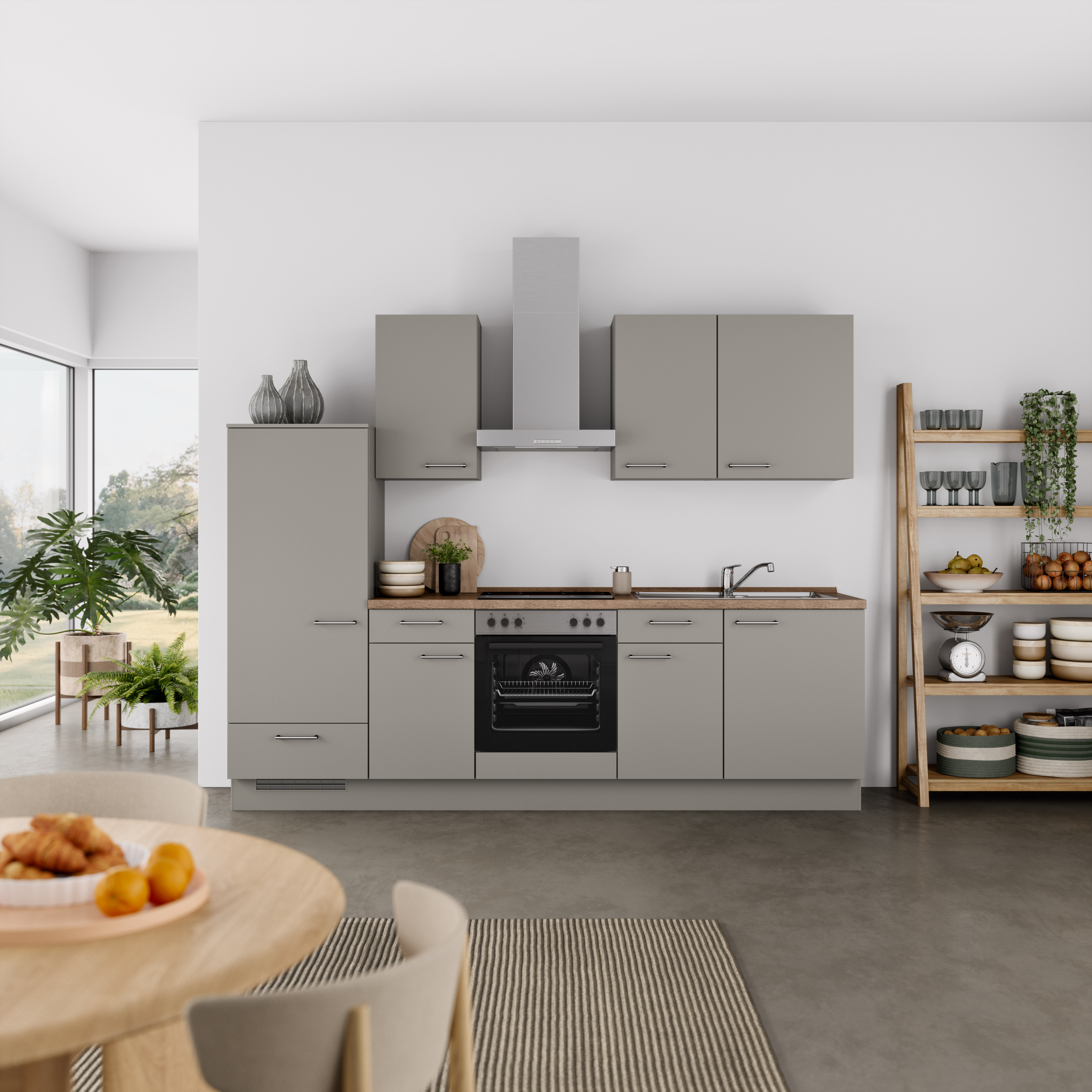 nobilia Küchenzeile ""Laser I", Ausrichtung wählbar, Breite 270 cm" vormont günstig online kaufen