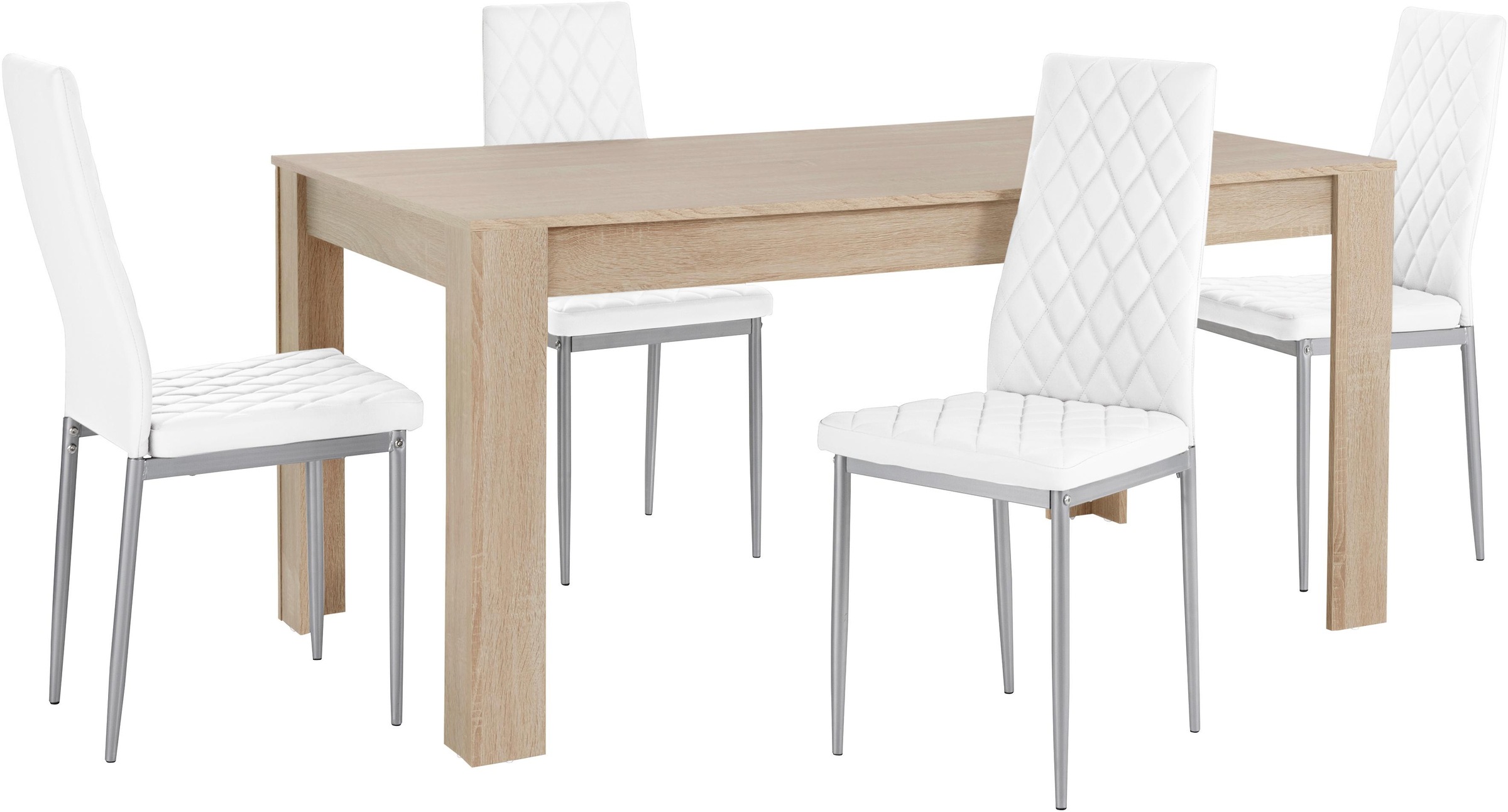 OTTO home Essgruppe "Lynn160/Brooke" Set, Tisch mit 4 Stühlen günstig online kaufen