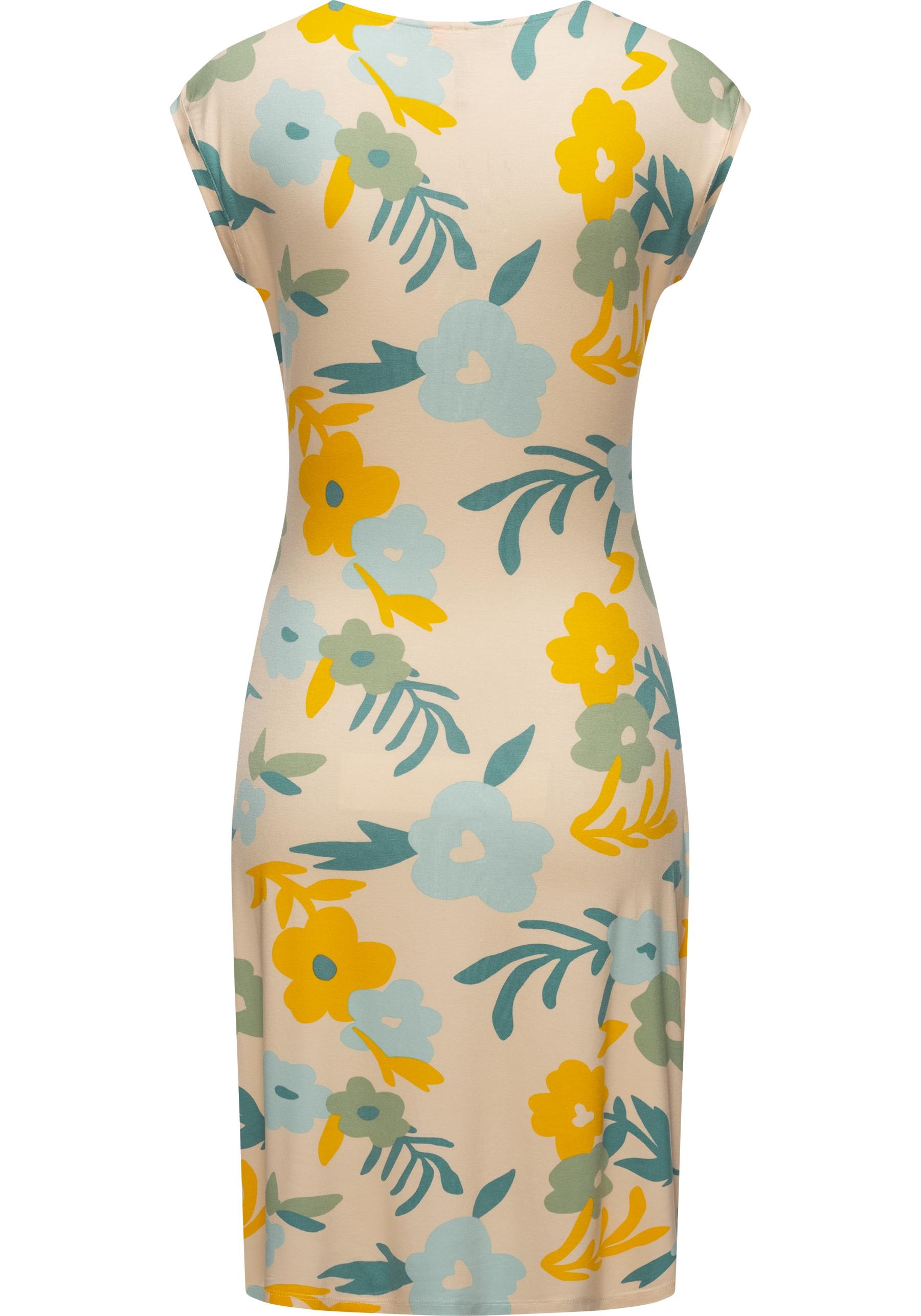 Thumbnail - Ragwear Etuikleid "Crupi Print" Ohne Taschen figurbetontes Sommerkleid mit Raffung an der Taille