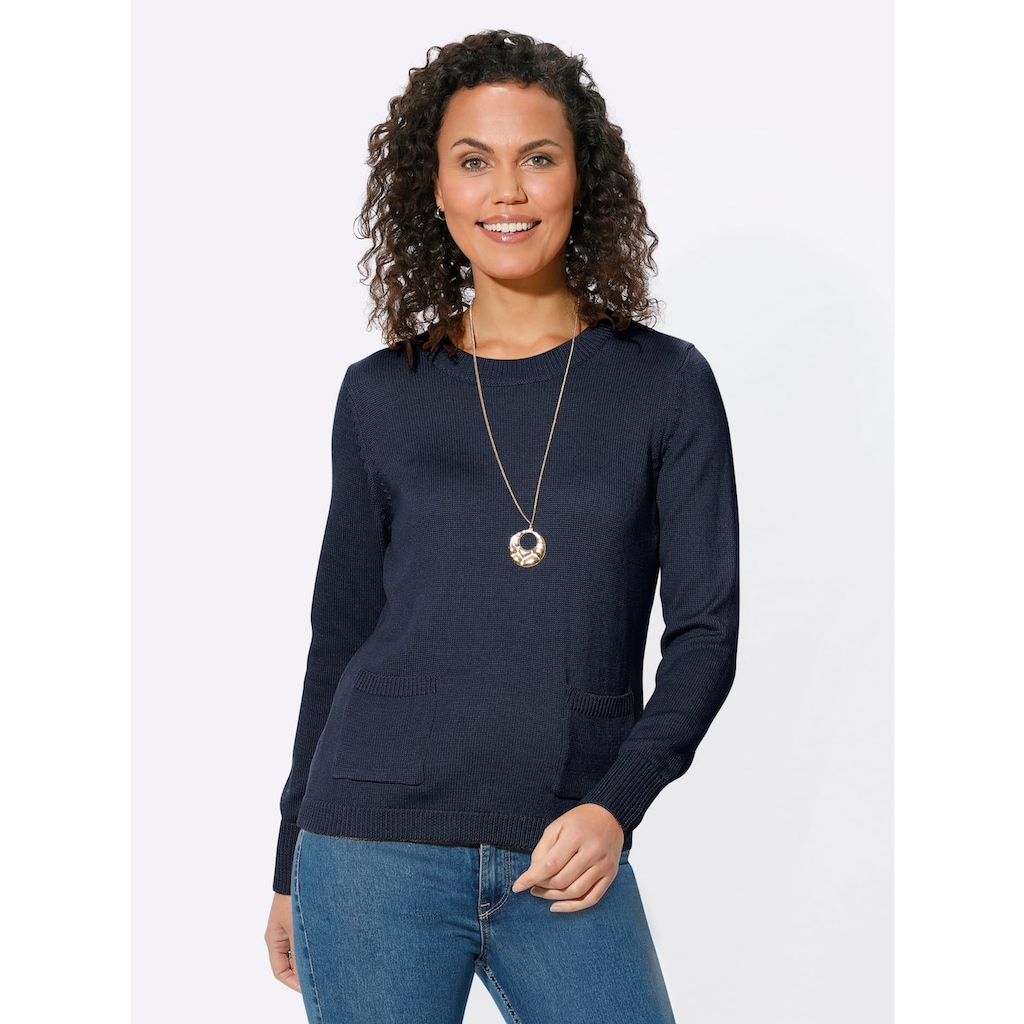 Casual Looks Rundhalspullover »Pullover«