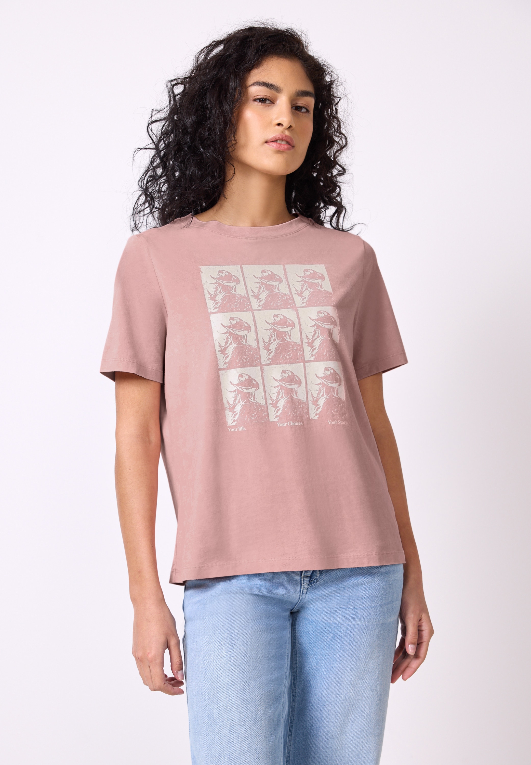 STREET ONE STUDIO Print-Shirt, aus reiner Baumwolle günstig online kaufen