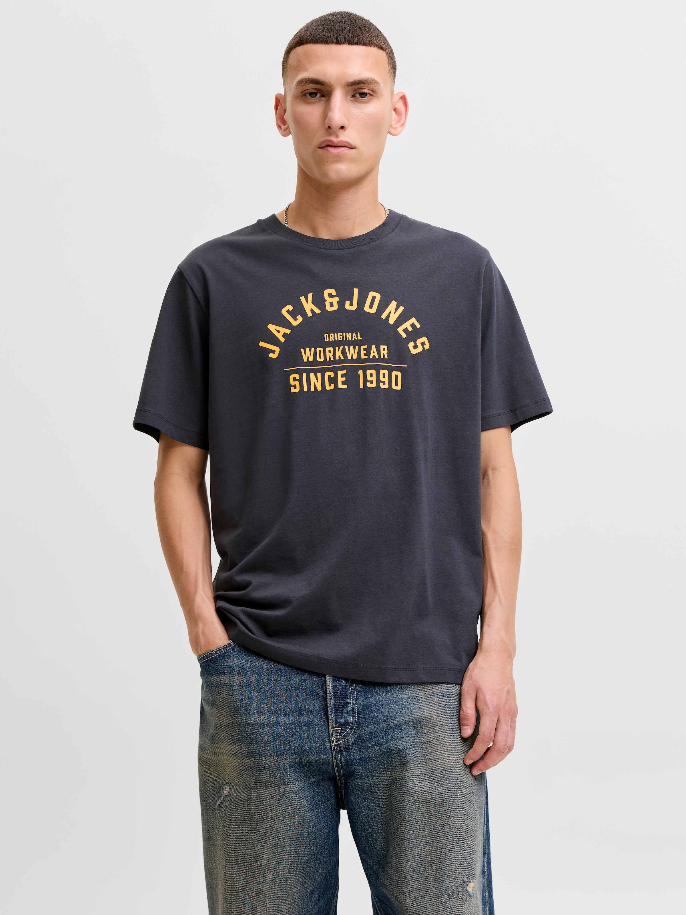 Jack & Jones Rundhalsshirt "JPRBLUTHOR SS TEE FST" Baumwolle, regular fit