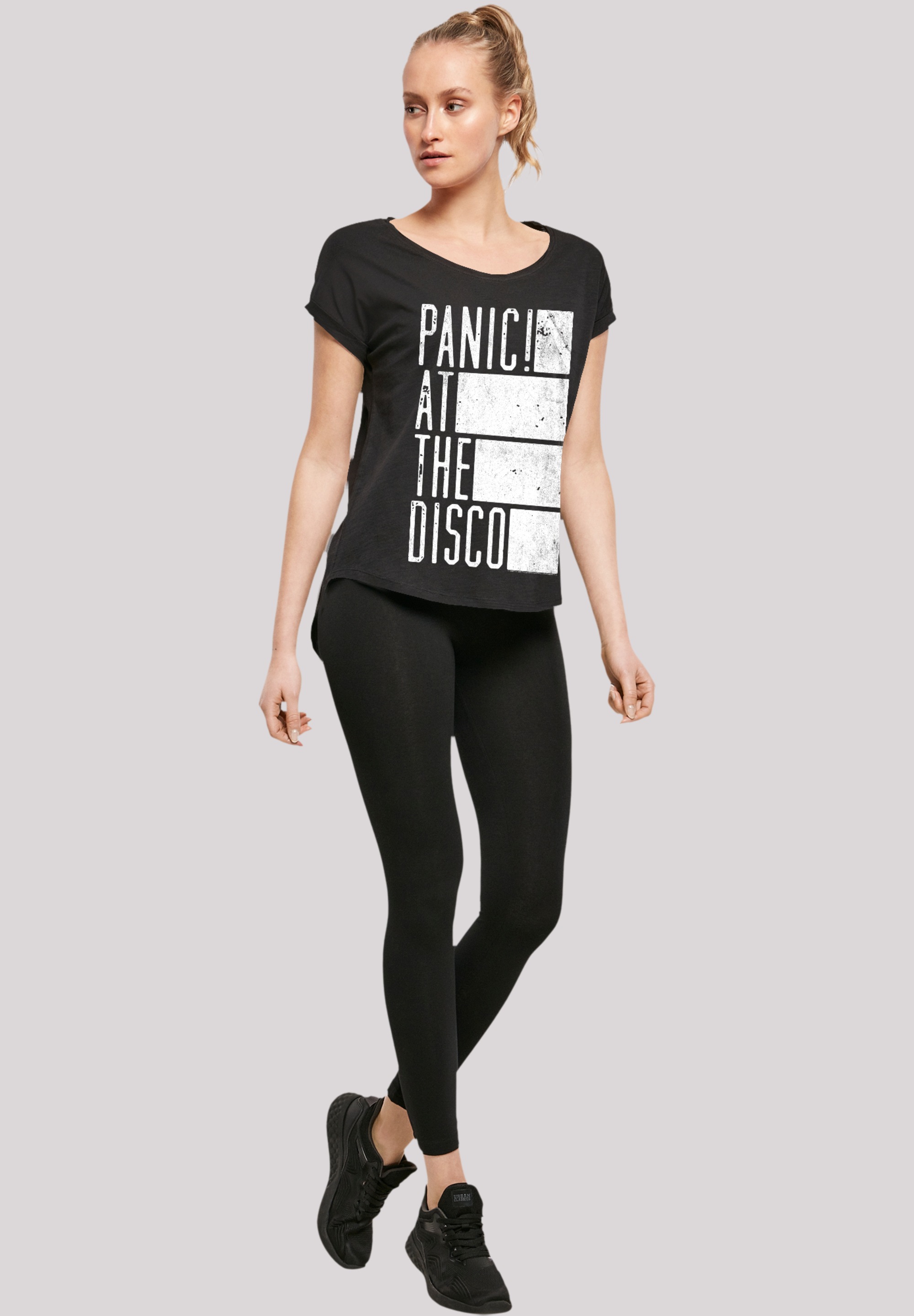 F4NT4STIC T-Shirt »Panic At The Disco Block Text«, Premium Qualität