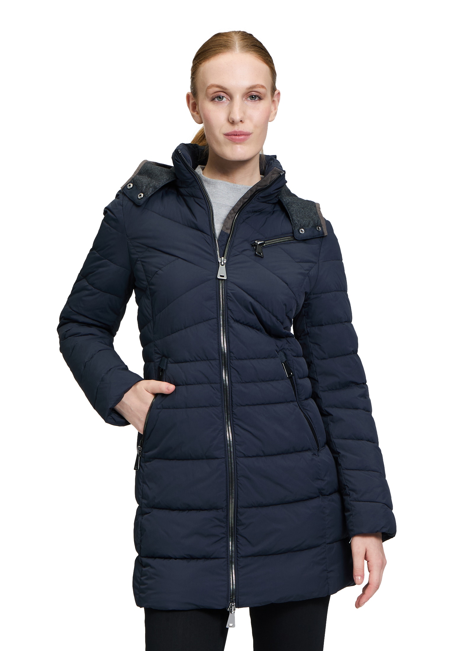 Gil Bret Steppjacke "Gil Bret Damen Steppmantel mit abnehmbarer Kapuze", mi günstig online kaufen