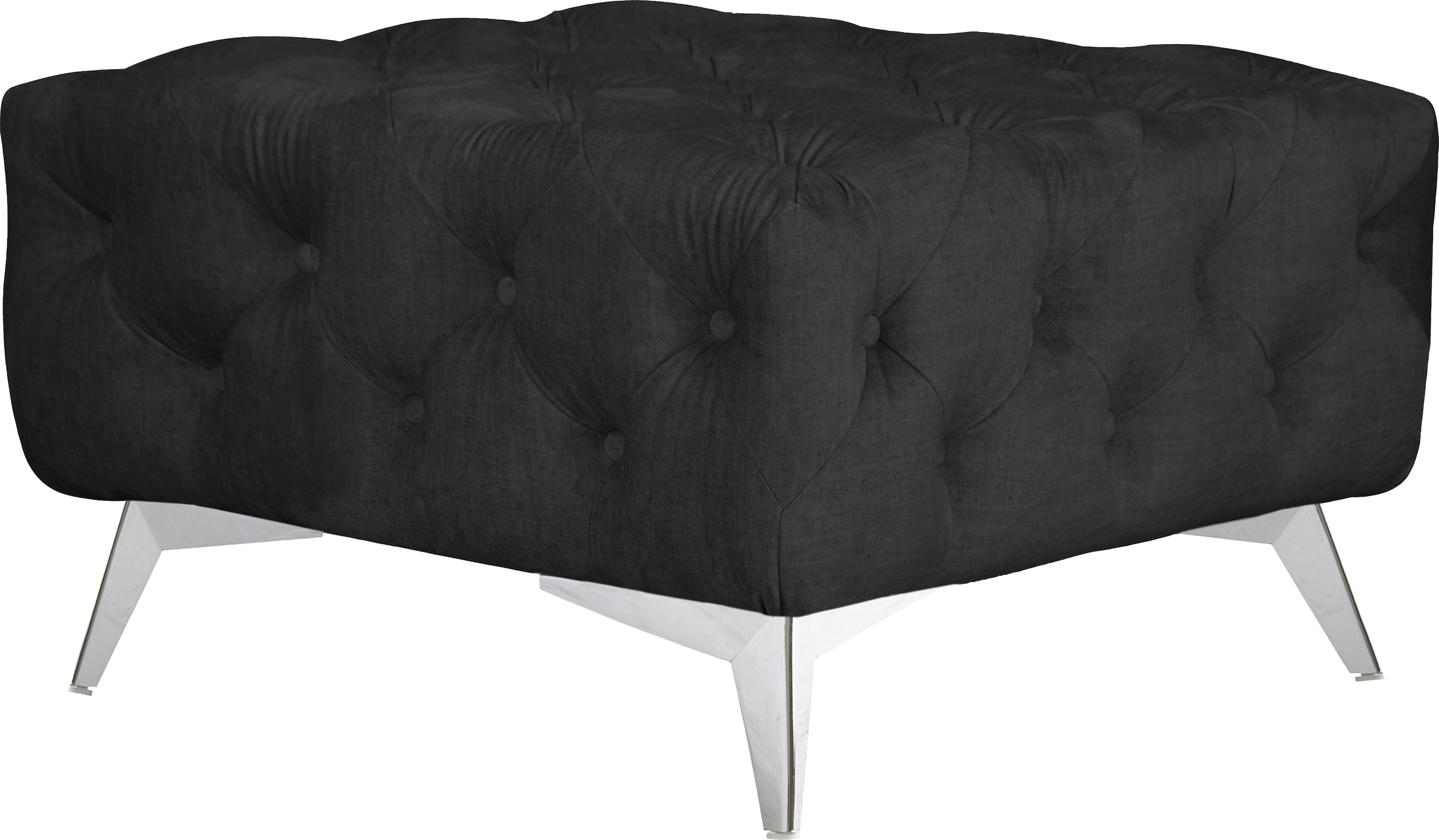 Home affaire Polsterhocker "Glynis" aufwändige Knopfheftung, moderne Cheste günstig online kaufen