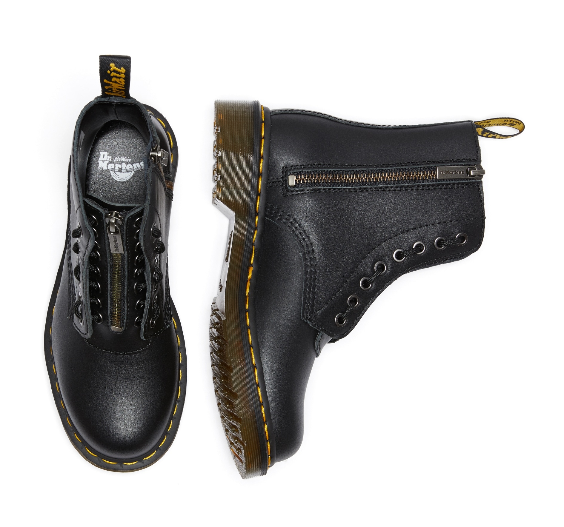 DR. MARTENS Schlupfboots »1461 Pascal 8 Eye Boot«, Festivalboots, Schlupfboots mit Vorder-Reißverschluss