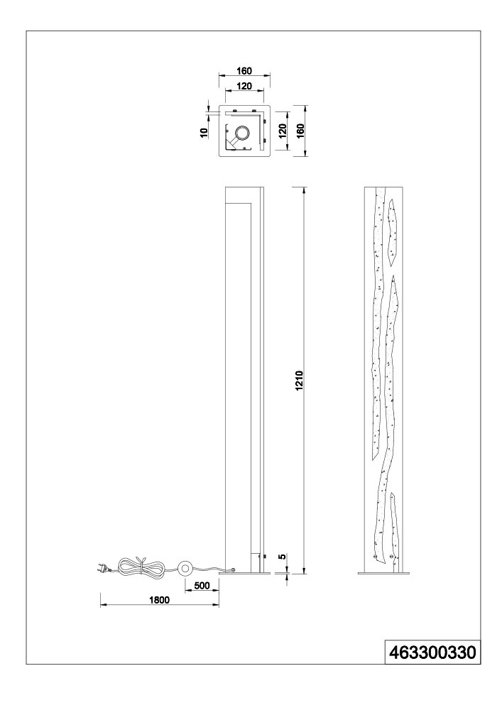 TRIO Leuchten Stehlampe »KARUNI, Stehleuchte aus Metall + Holz naturbelassen, indirektes Licht« E27 1 Stk. warmweiß - kaltweiß exkl 3x E27 max 10W, Höhe 121 cm Holz Stehleuchte Wohnzimmer
