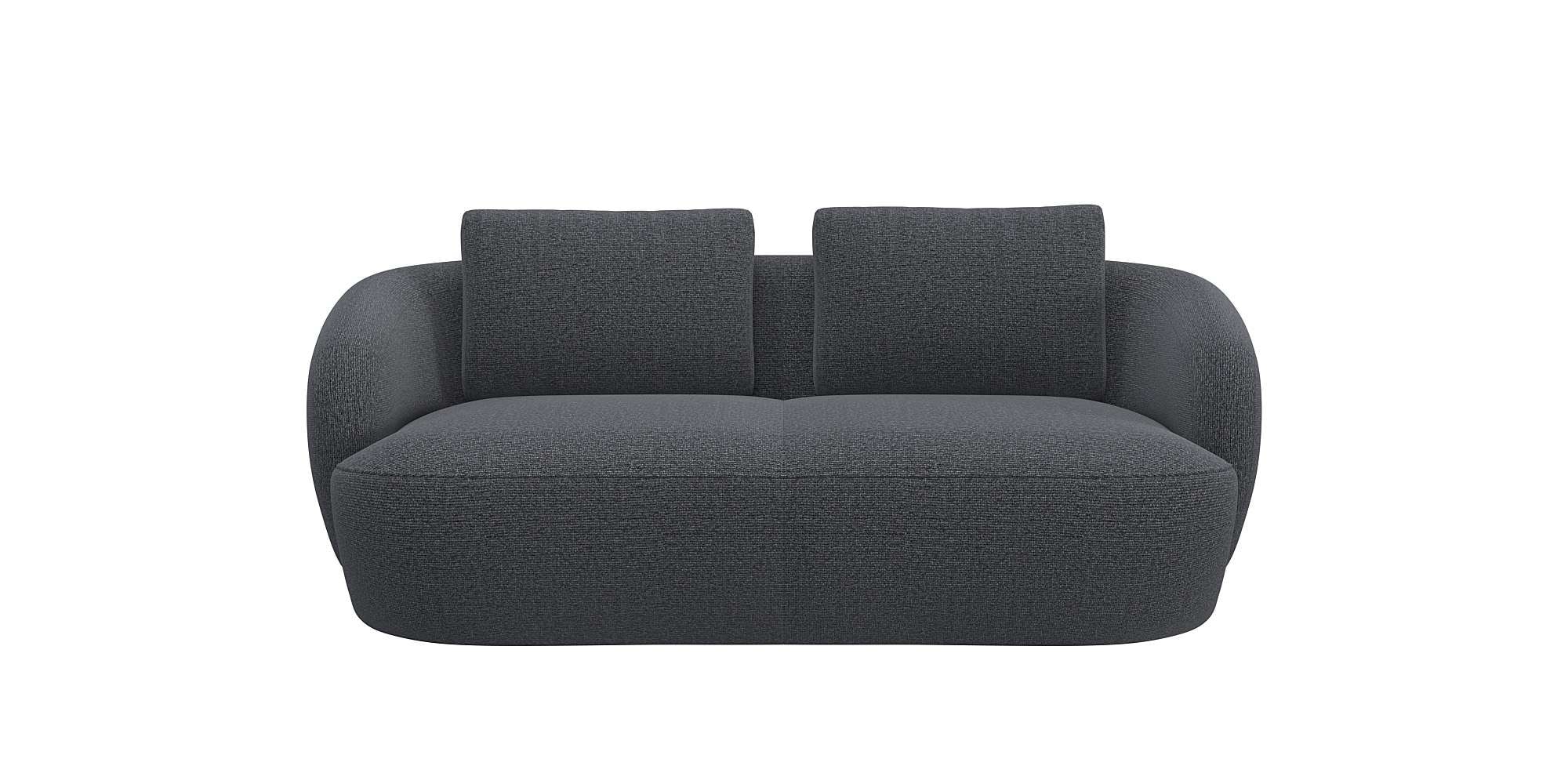 FLEXLUX 2,5-Sitzer "Torino, rund, Couch, Loveseat,", Modernes, organisches günstig online kaufen