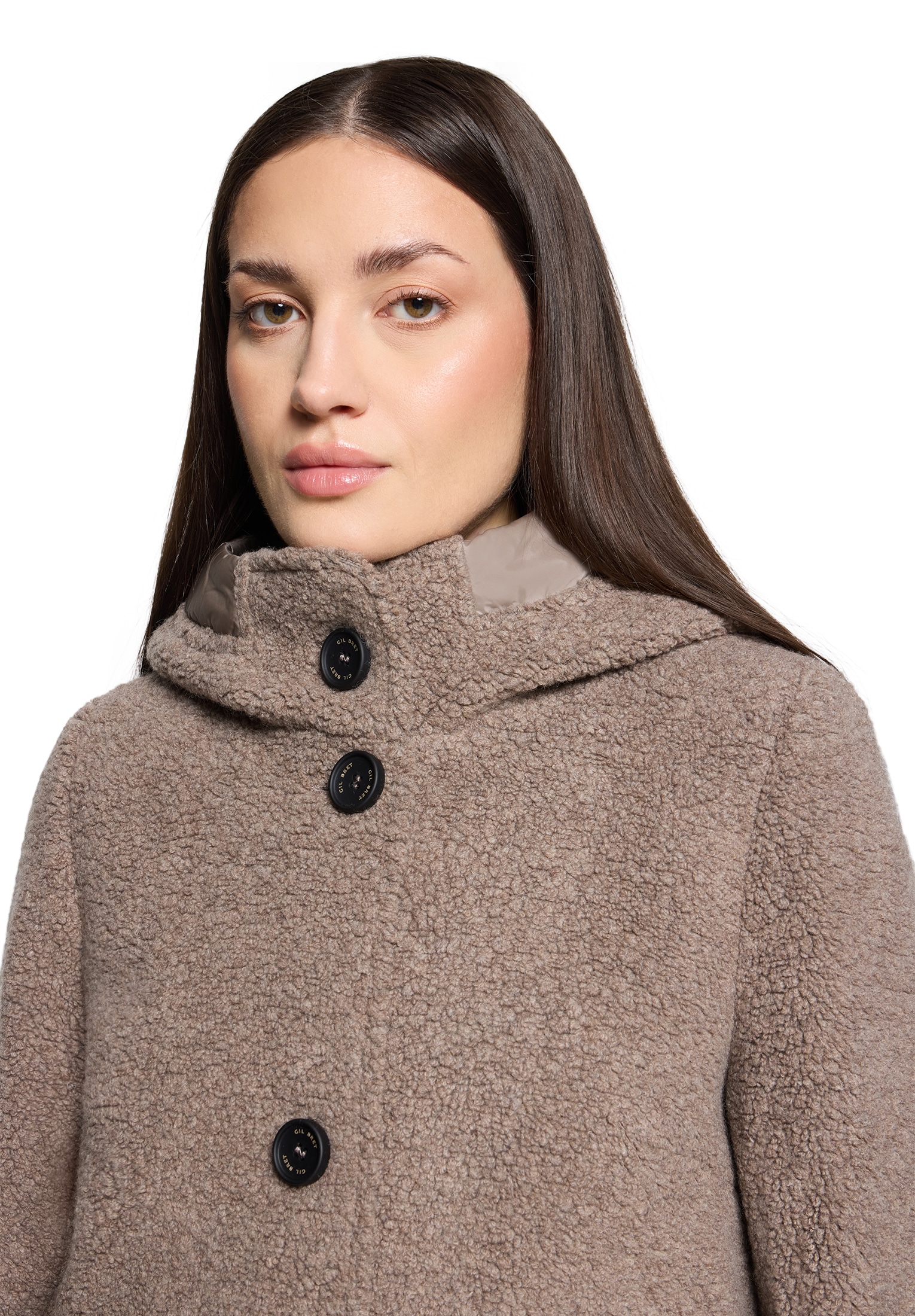 Gil Bret Wolljacke »Damen Wolljacke mit Kapuze« mit Kapuze