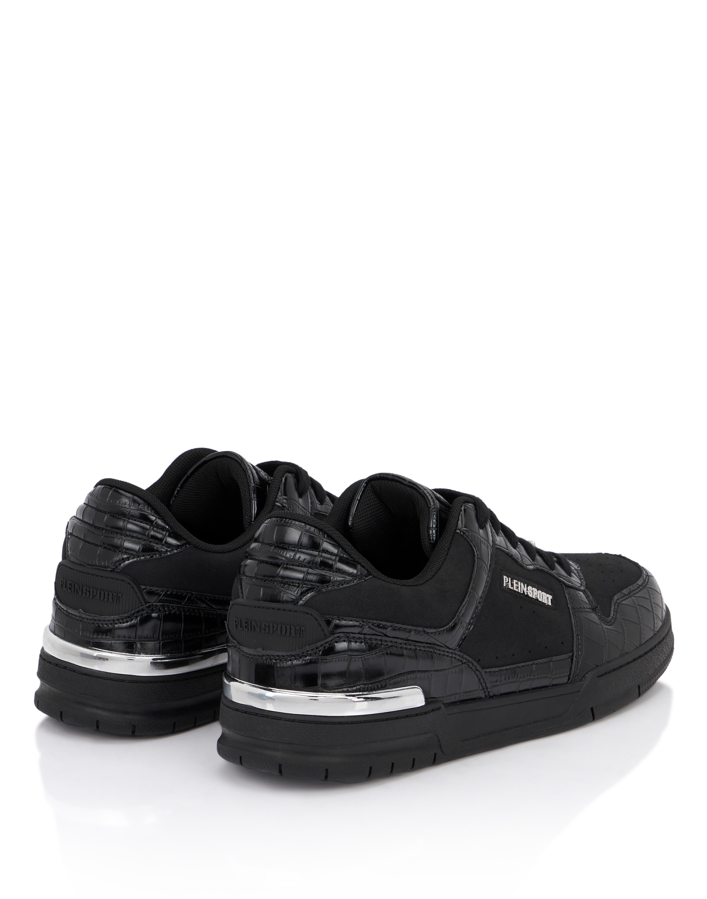 Sneaker PLEIN SPORT "Lo-Top Turnschuhe", Damen, Gr. 40, Normalschaft, schwarz (0202, schwarz, schwarz), Schuhe Sneaker 8