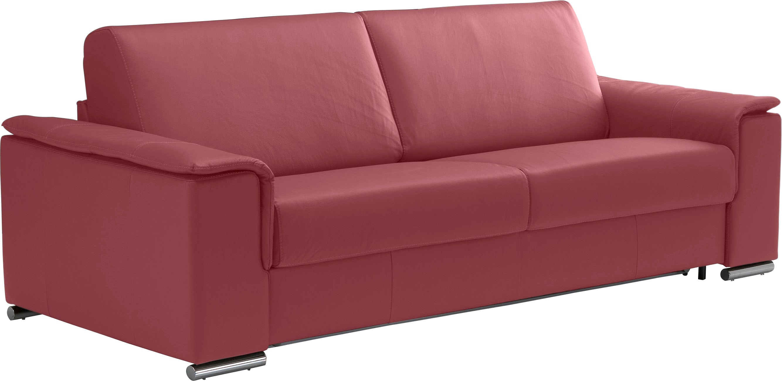 Egoitaliano 2,5-Sitzer "Cecilia, modern & elegant, erstklassiger Sitzkomfort, Breite 234cm" mit verchromten Metallfüßen
