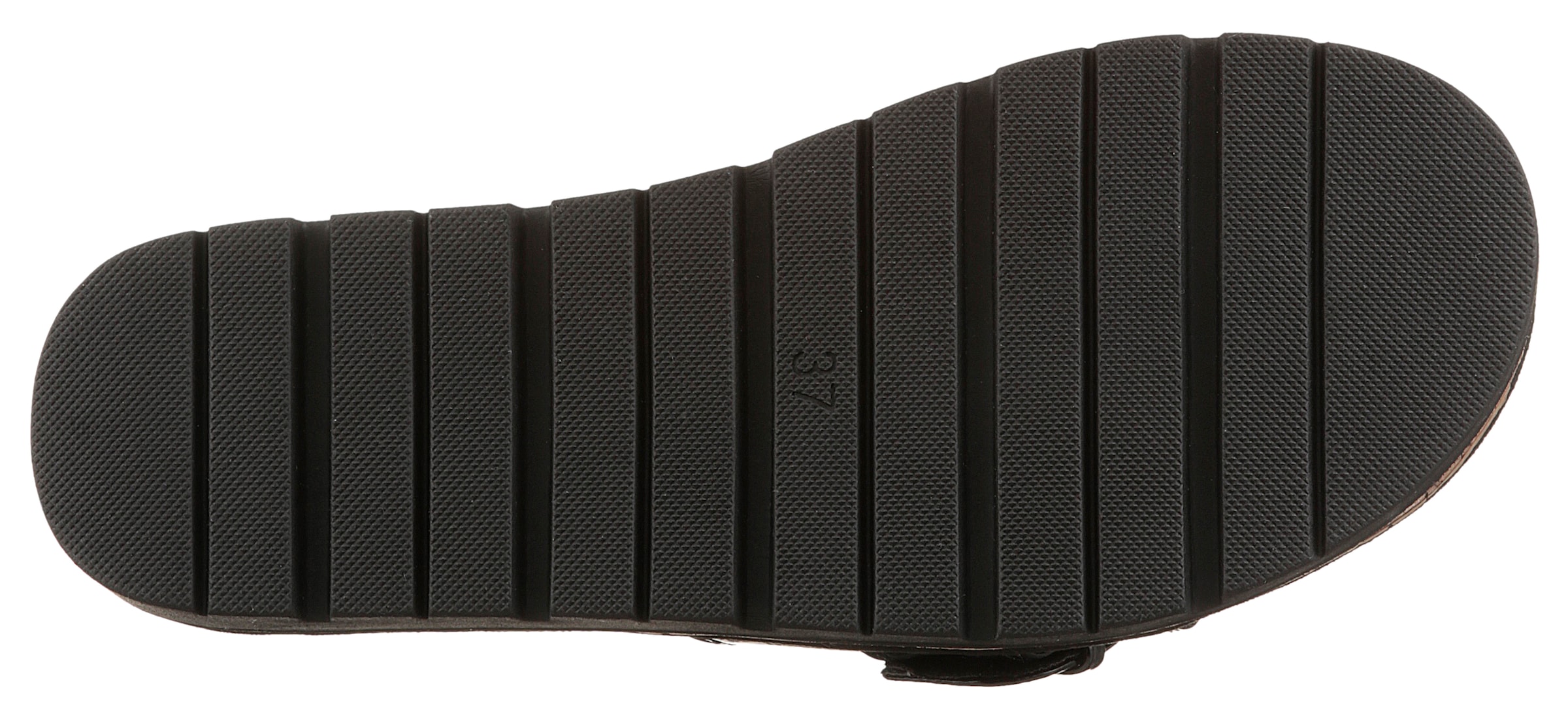 MARCO TOZZI Pantolette, Plateau, Sommerschuh, Schlupfschuh mit dekorativer Schnalle