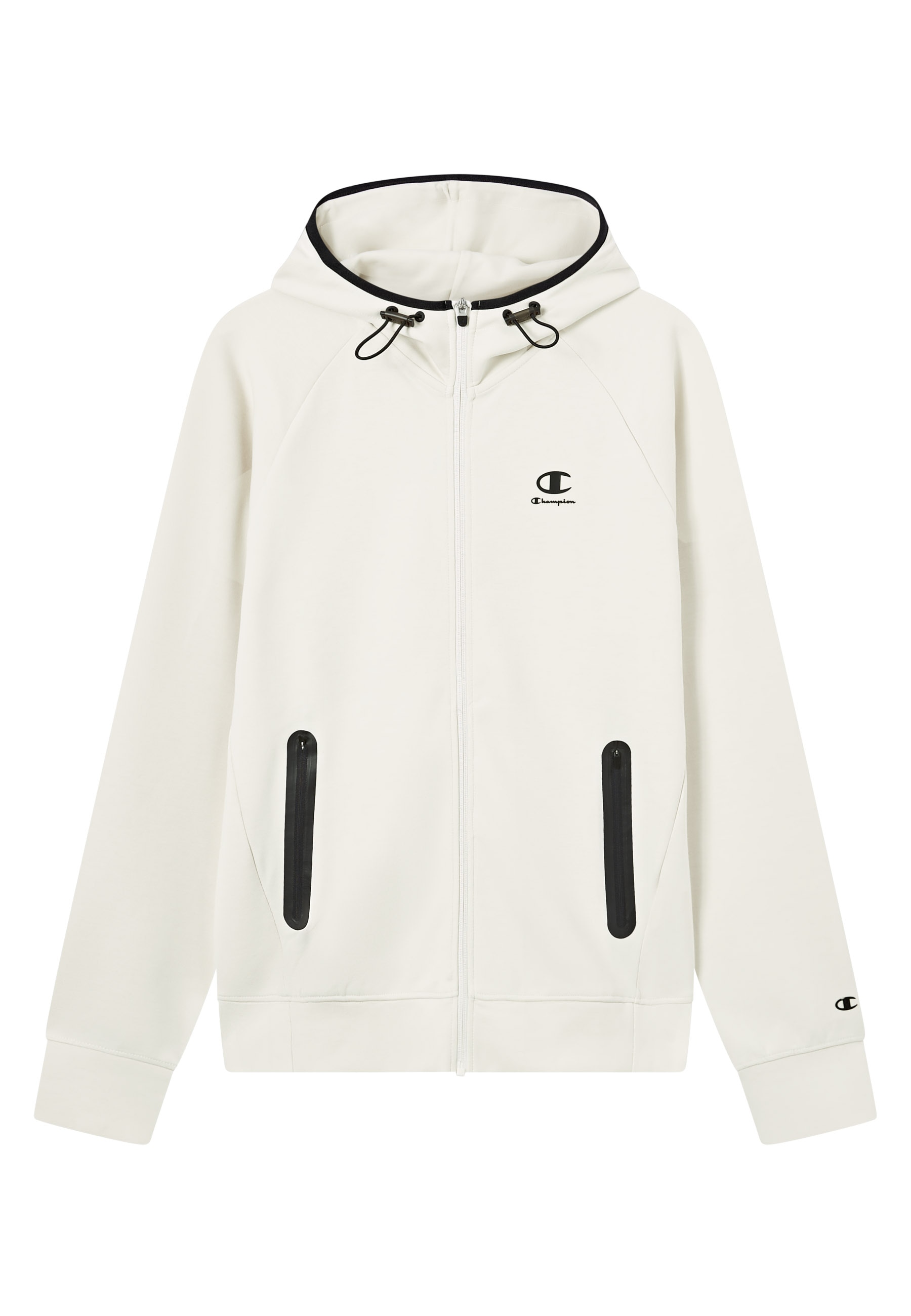 Champion Kapuzensweatjacke Langarm-Ausführung, aus Polyester, Baumwolle und Elasthan