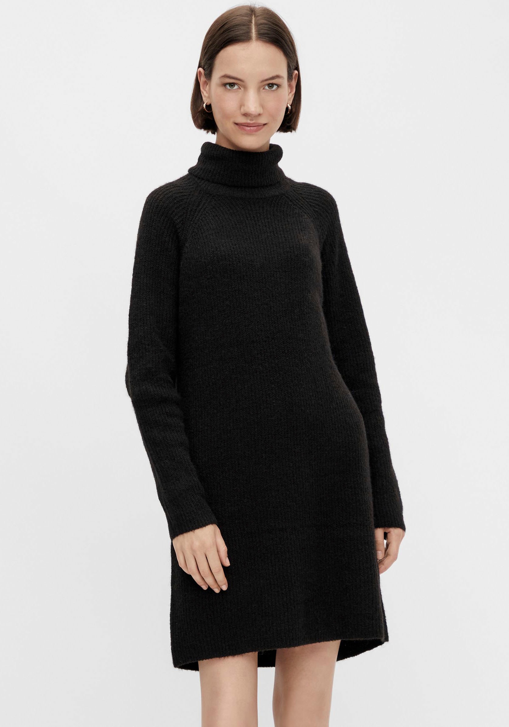 pieces Strickkleid "PCELLEN LS HIGH NECK KNIT DRESS NOOS BC" günstig online kaufen