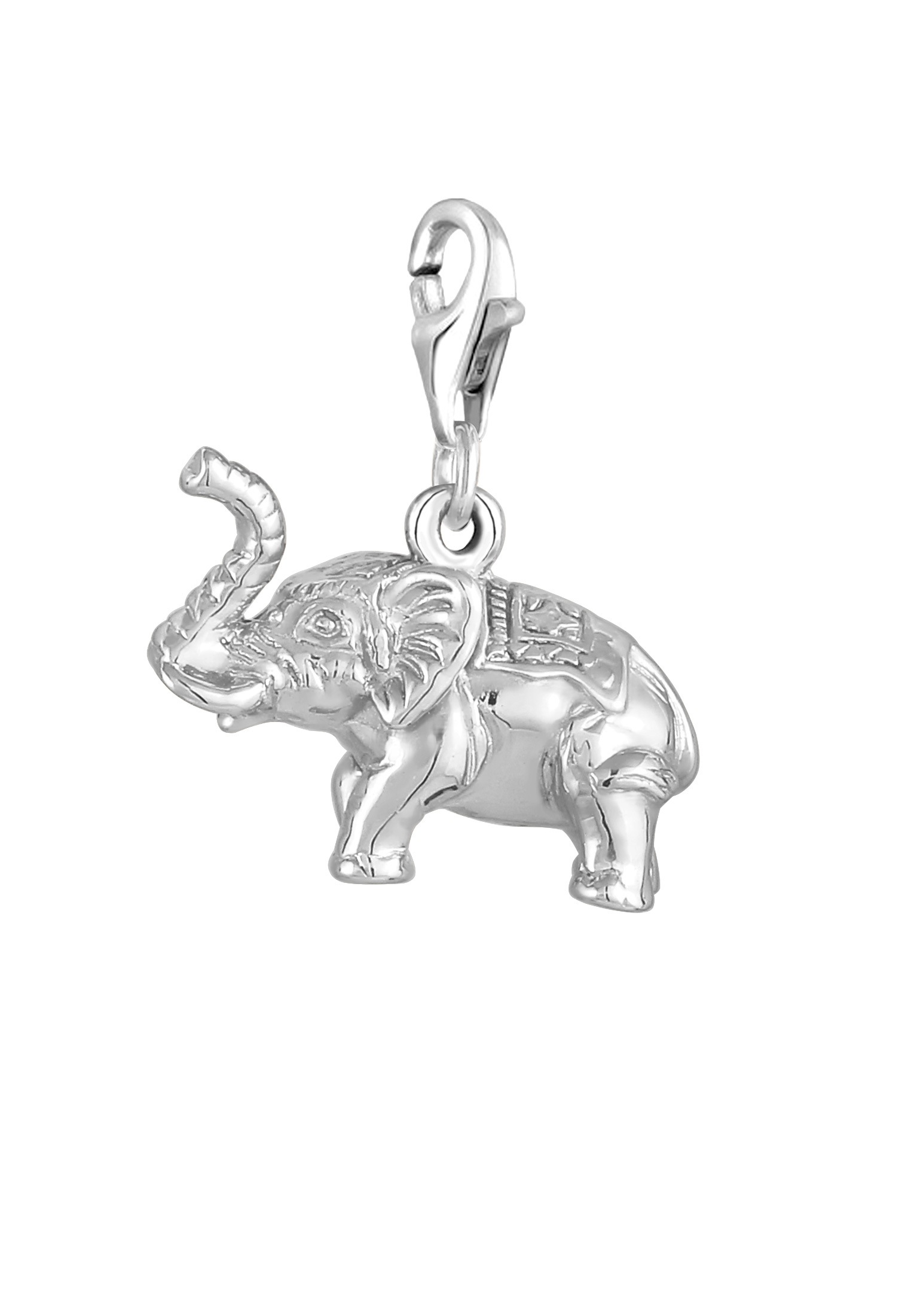 Nenalina Charm-Einhänger »Anhänger Elefant Tier Reise Verziert 925 Silber«
