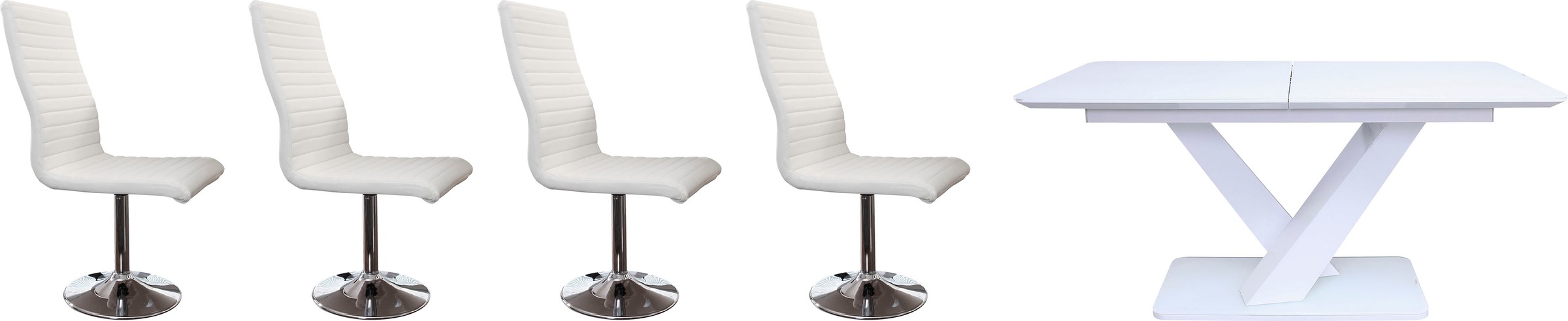 SalesFever Essgruppe, (Set, 5 tlg.), 5-teiliges Set: Tisch mit praktischer günstig online kaufen