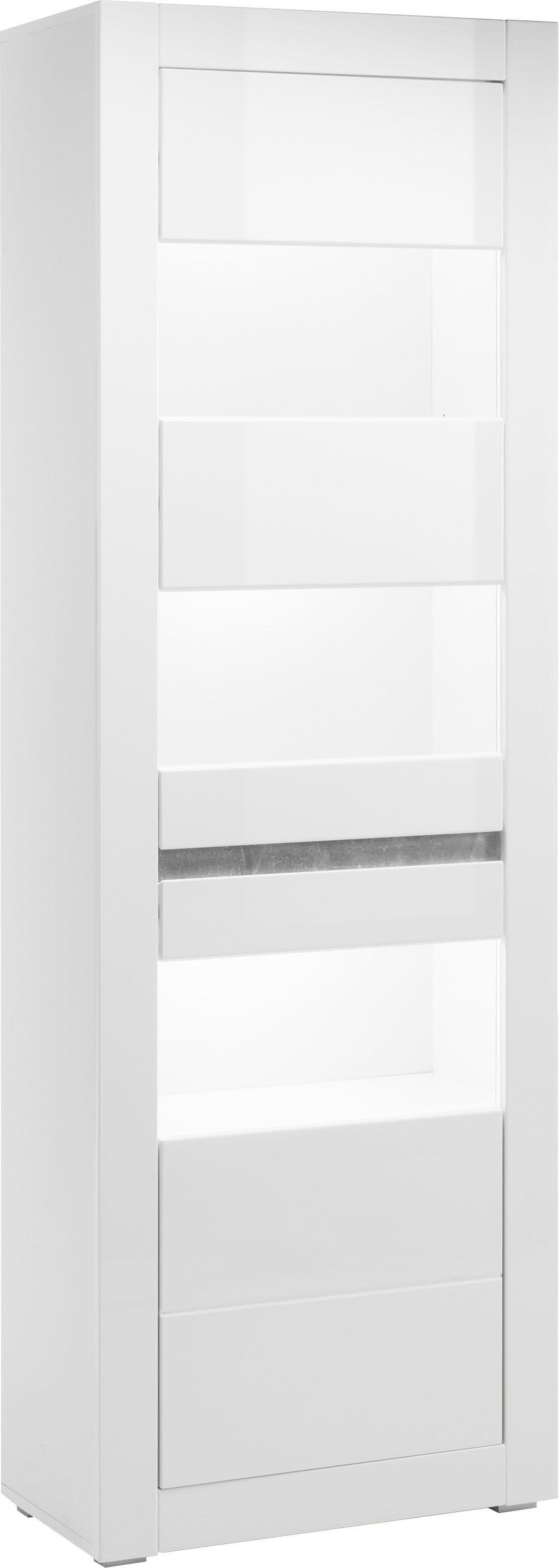 Home affaire Vitrine "Carat" Höhe 198 cm, zwei Leisten angeliefert, 1 x gra günstig online kaufen