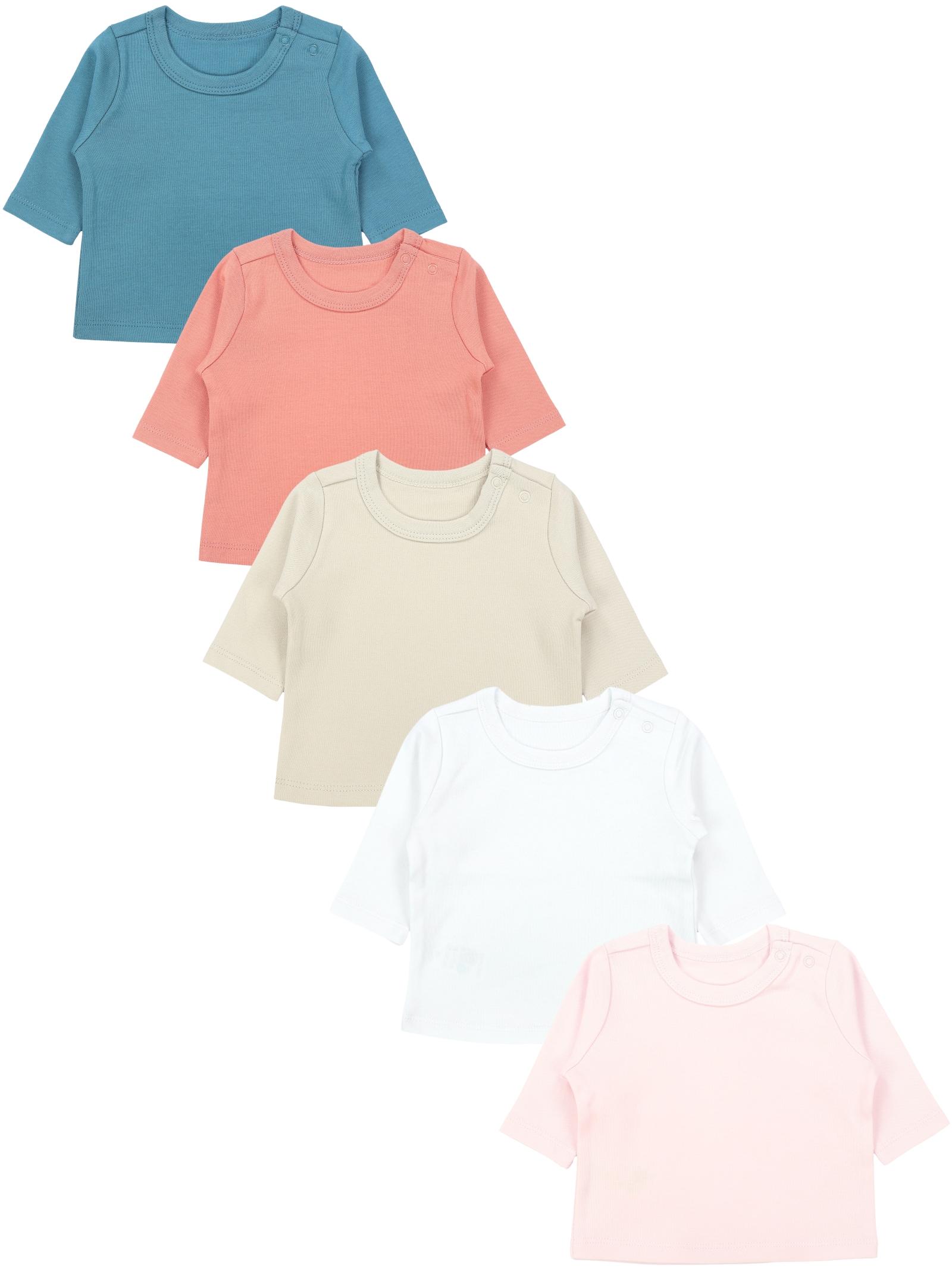 TupTam Langarmshirt "Shirt Baby Mädchen Langarmshirt 5er Set"